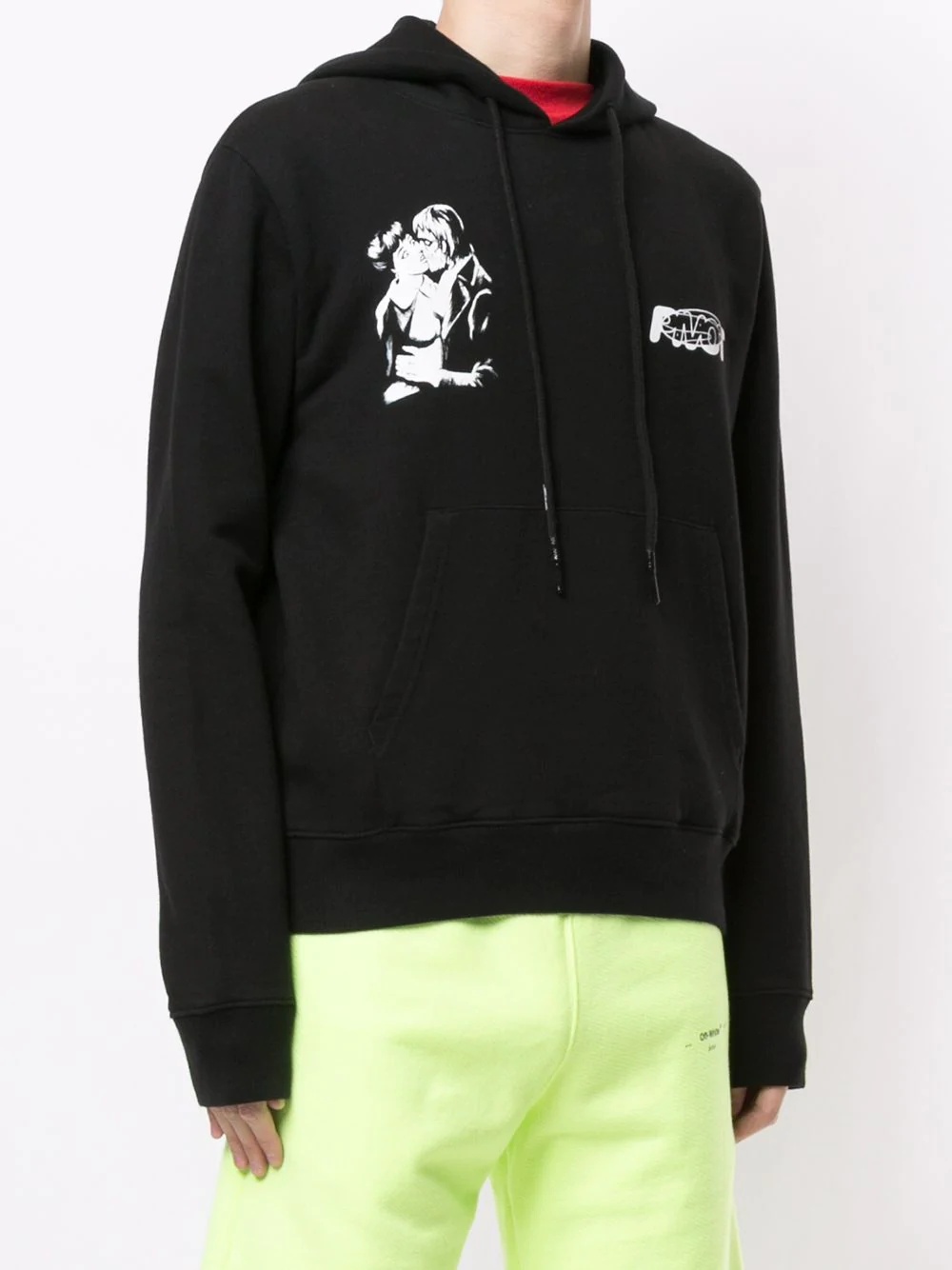 graphic print hoodie - 3