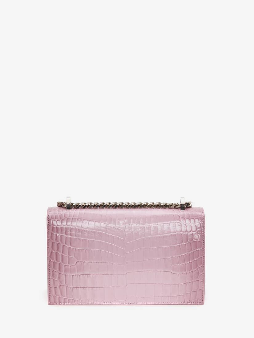 Women's Jewelled Satchel in Antique Pink - 3