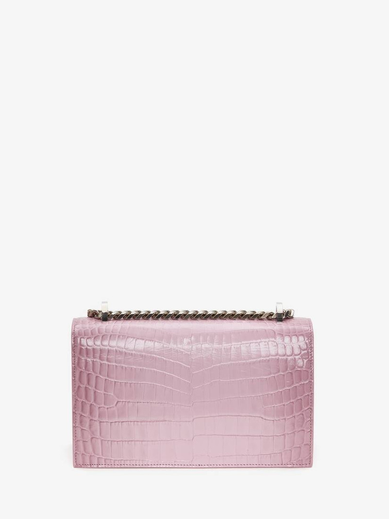 Women's Jewelled Satchel in Antique Pink 3