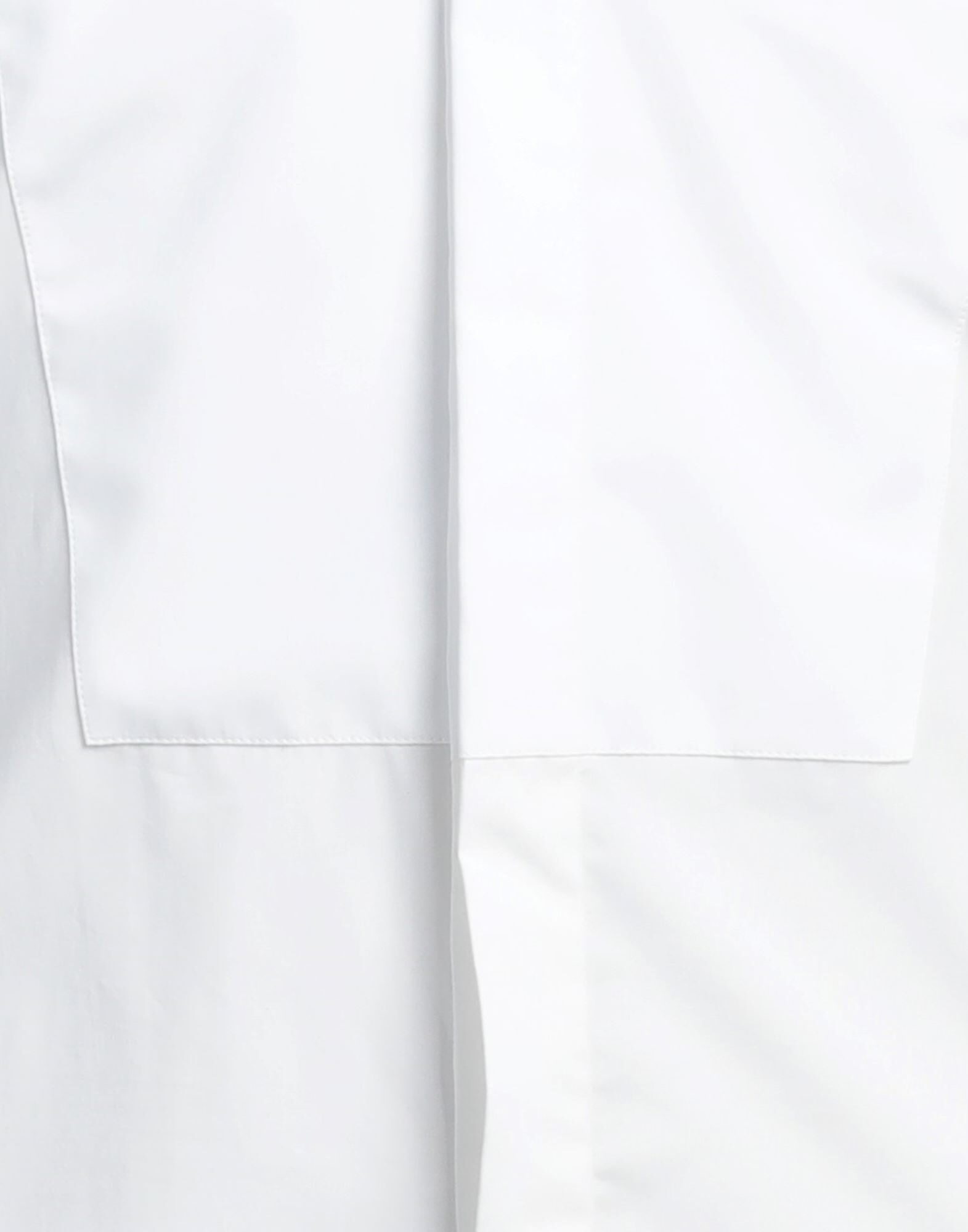 White Men's Solid Color Shirt - 4