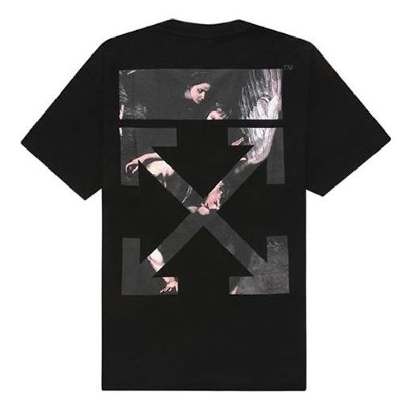 Off-White Off-White Painting Arrow Printing Short Sleeve Black OMAA038G20JER0031088 outlook