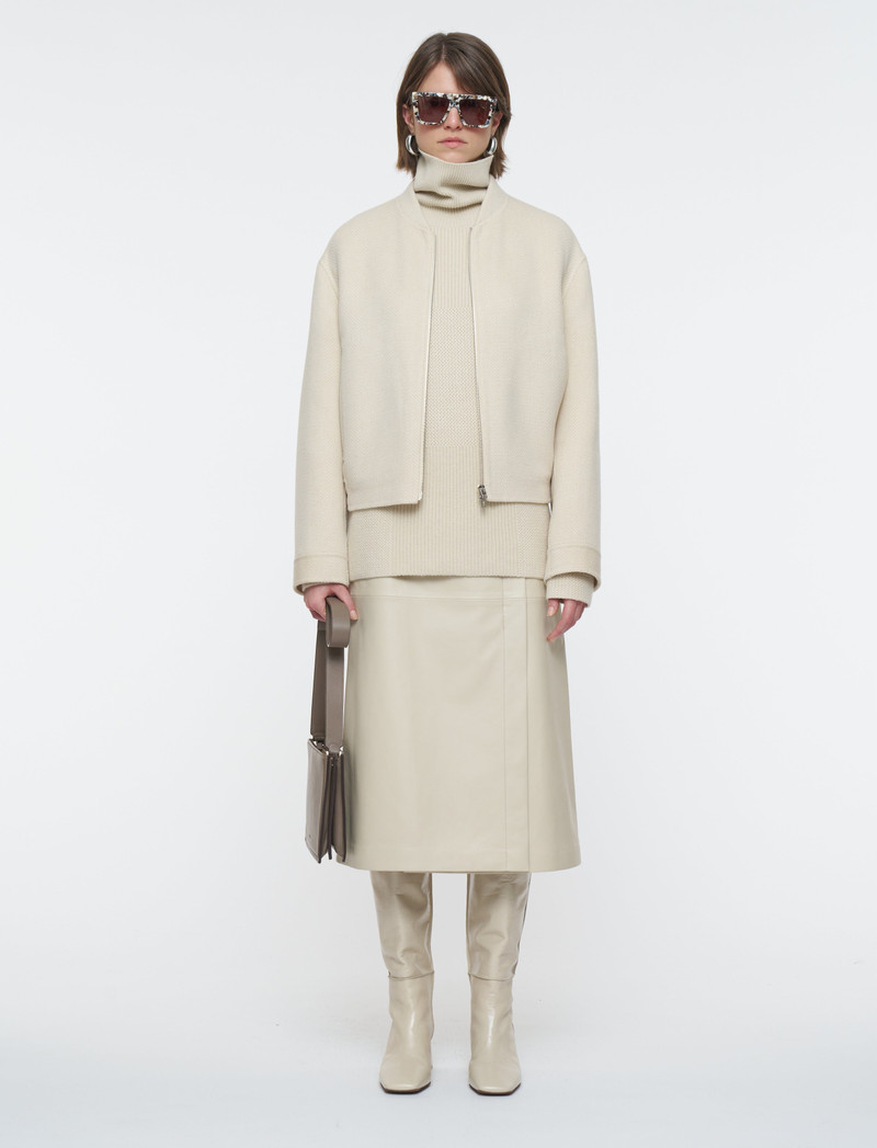JOSEPH Gustave Linear Double Face Wool Jacket outlook