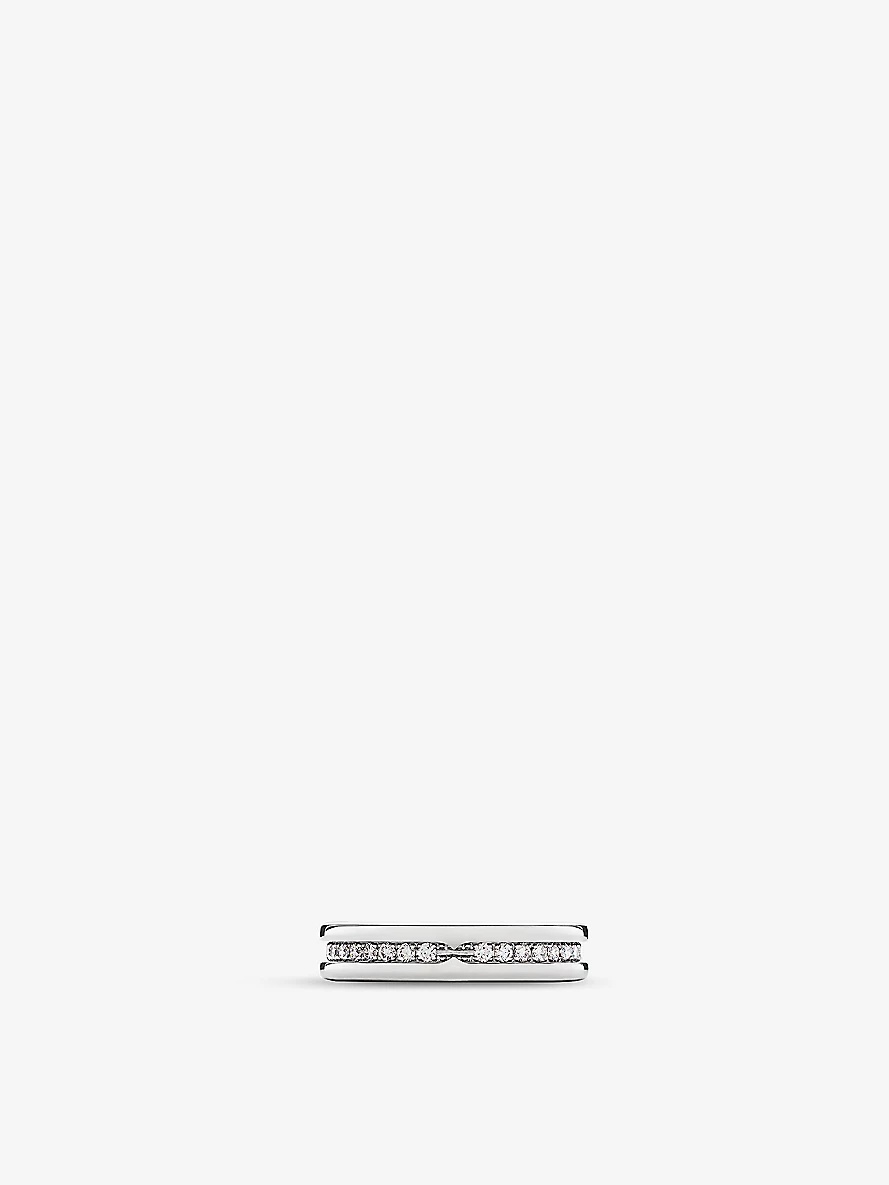 B.zero1 one-band 18ct white-gold and 0.84ct round-cut diamond ring - 4