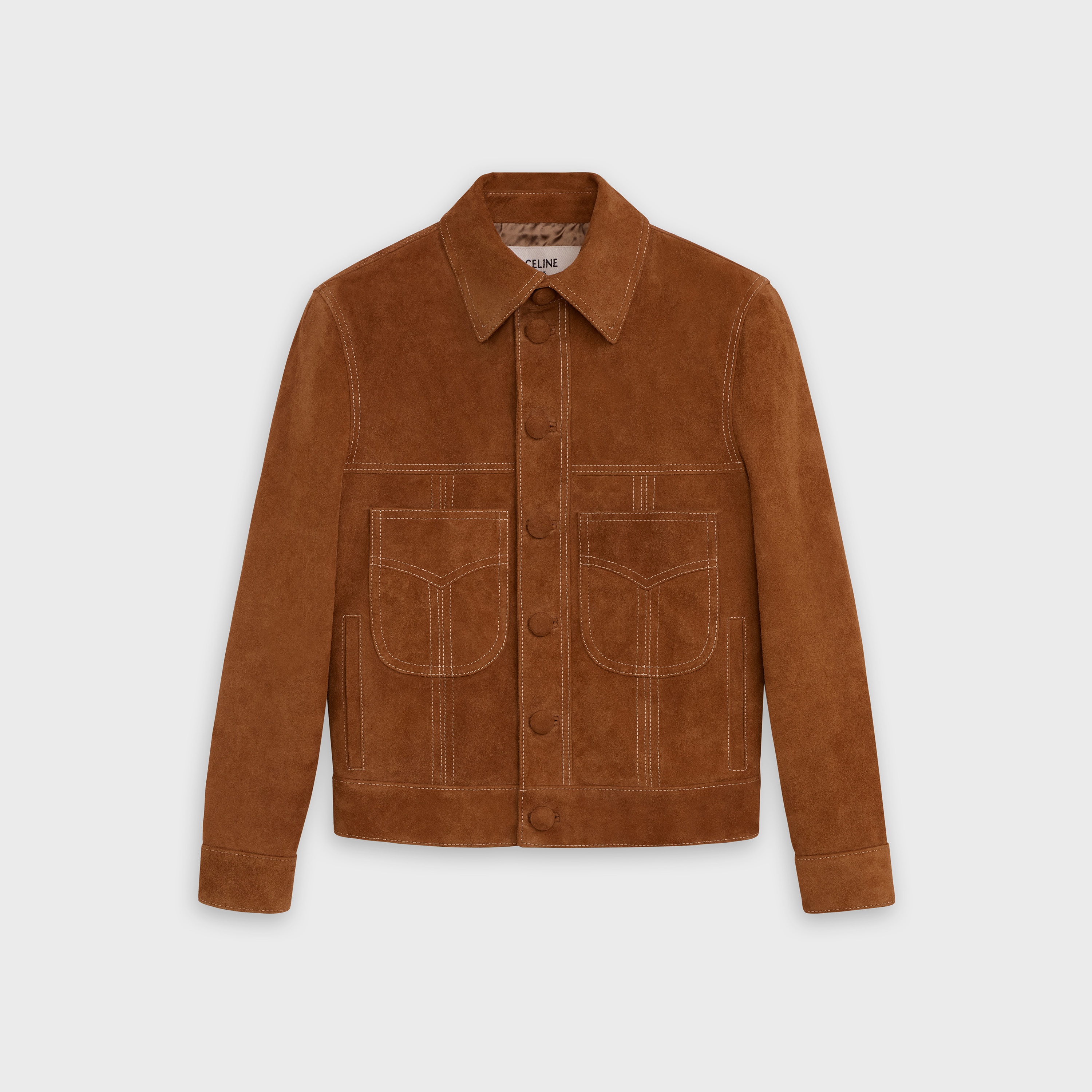 CELINE TRUCKER JACKET IN SUEDE - 1