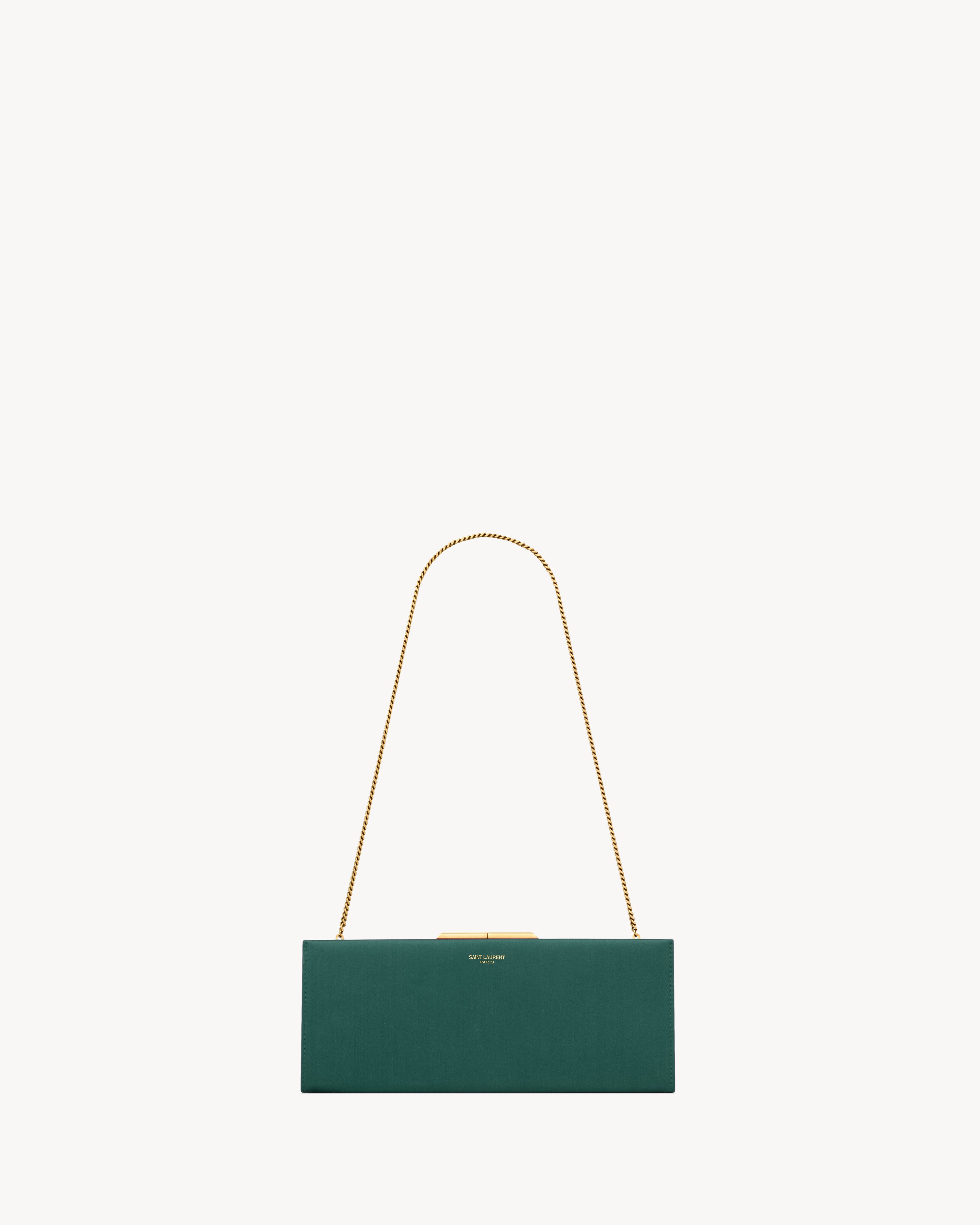 MIDNIGHT SMALL CLUTCH IN SATIN - 2