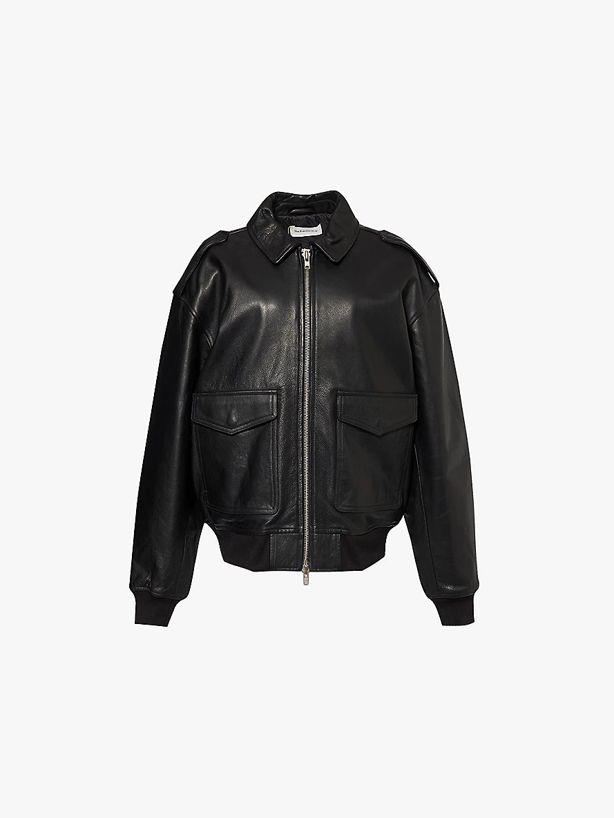 Viper oversized leather jacket - 1