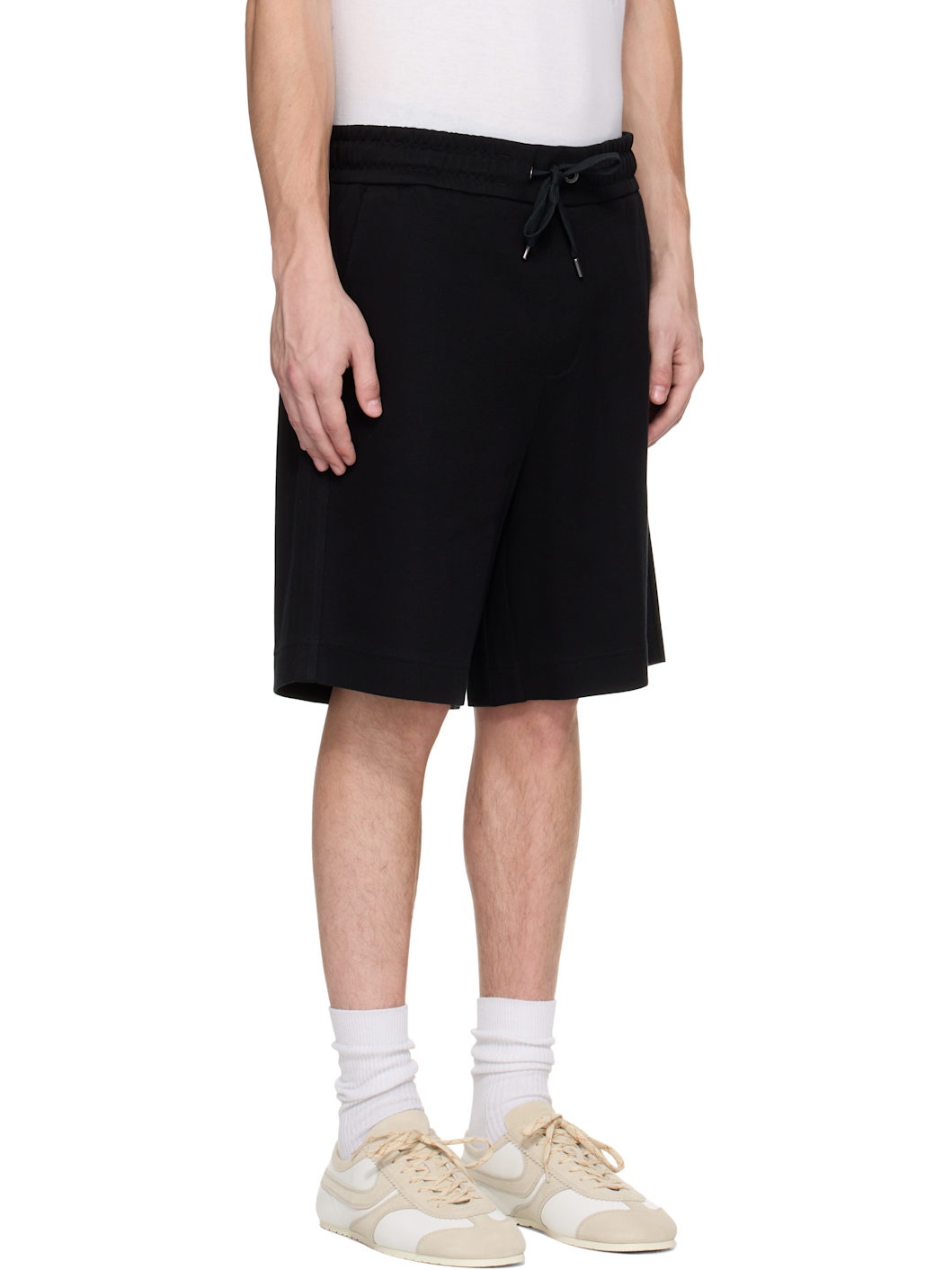 Black Drawstring Shorts - 2