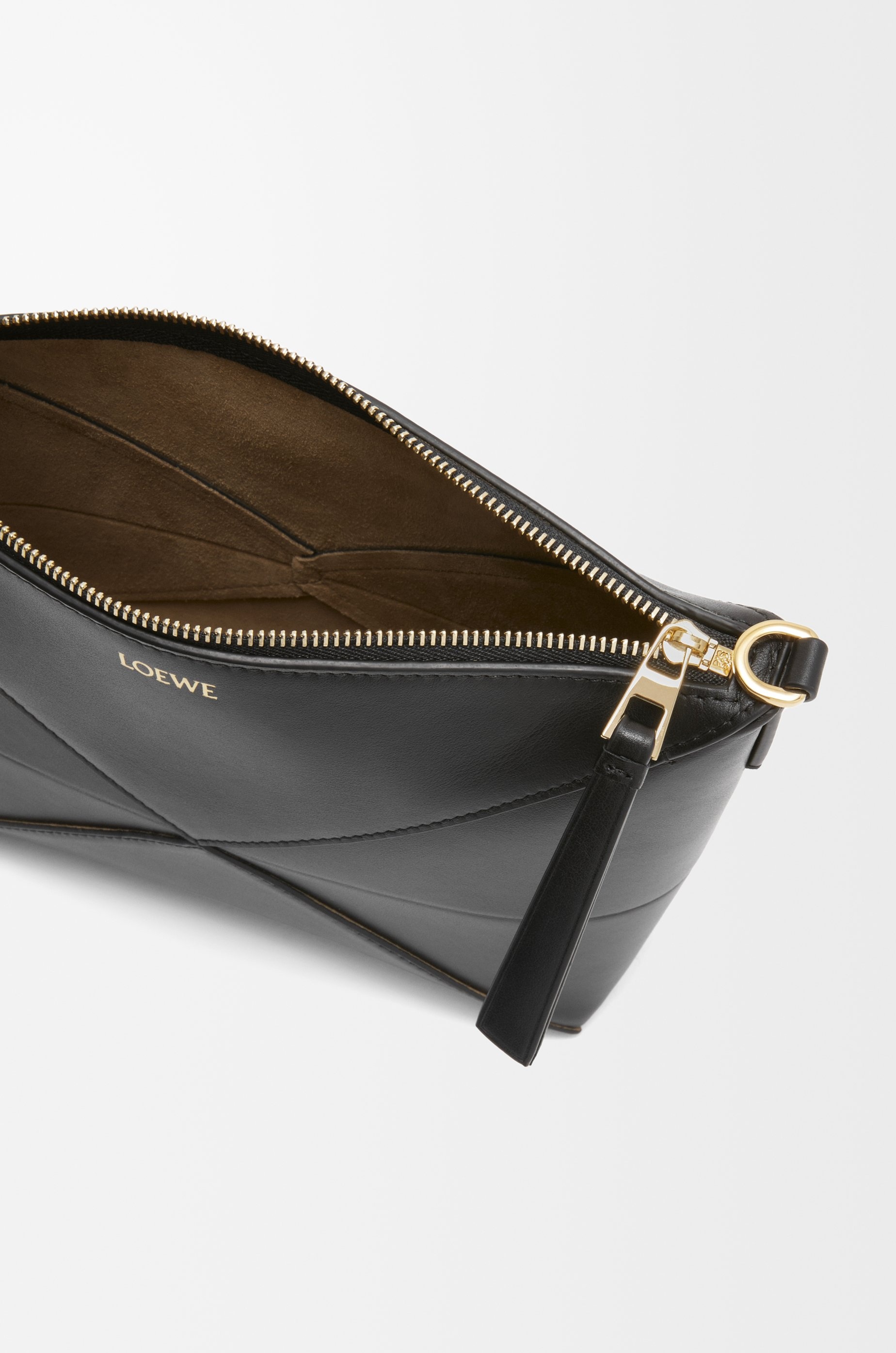 Puzzle Fold pouch in shiny nappa calfskin - 9