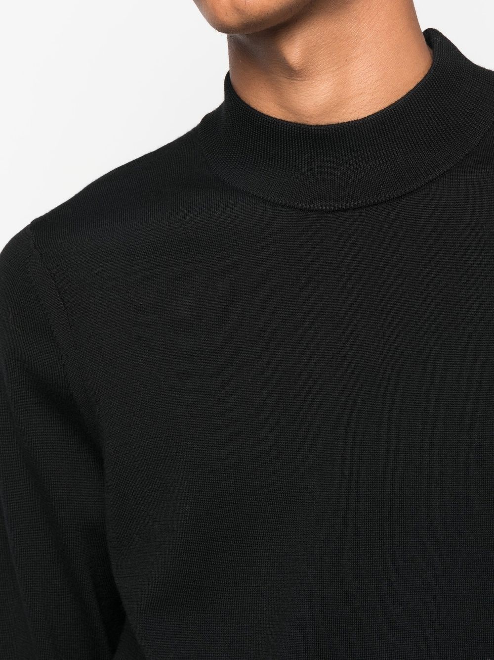 ribbed collar jumper - 10