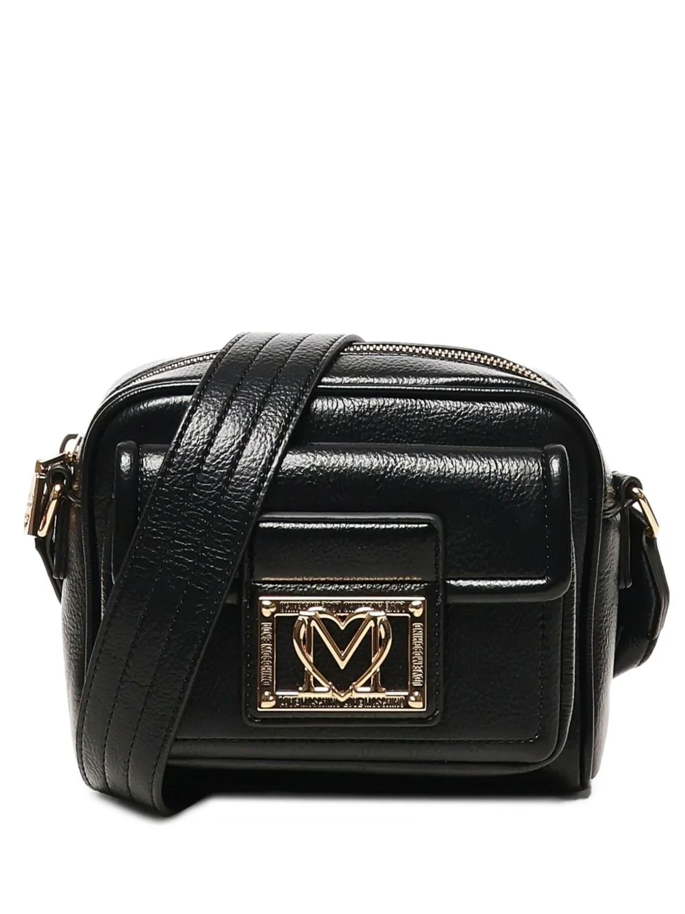 logo-plaque shoulder bag - 1