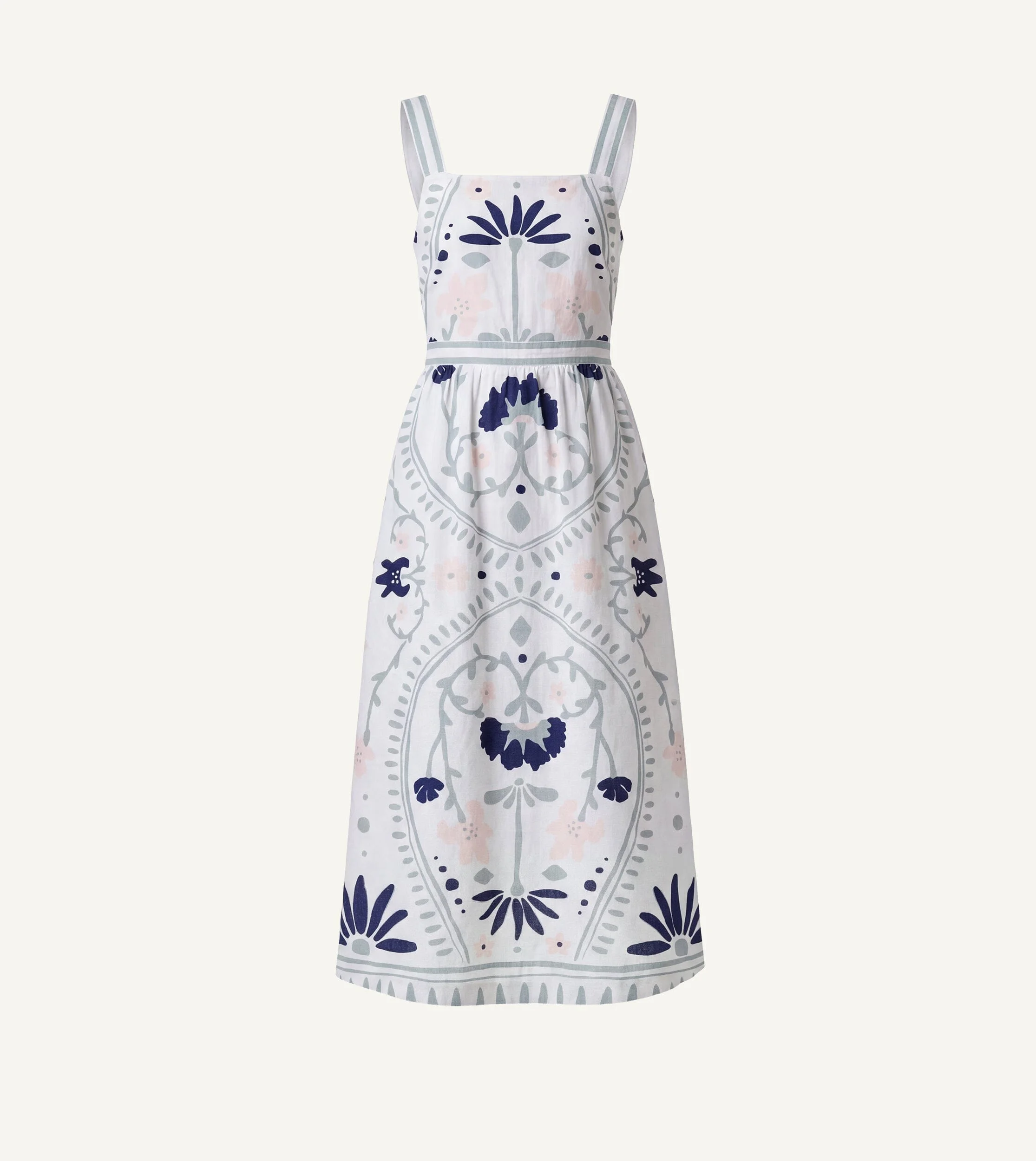 CARMEN MIDI DRESS | LILIANA BLUE SURF - 1