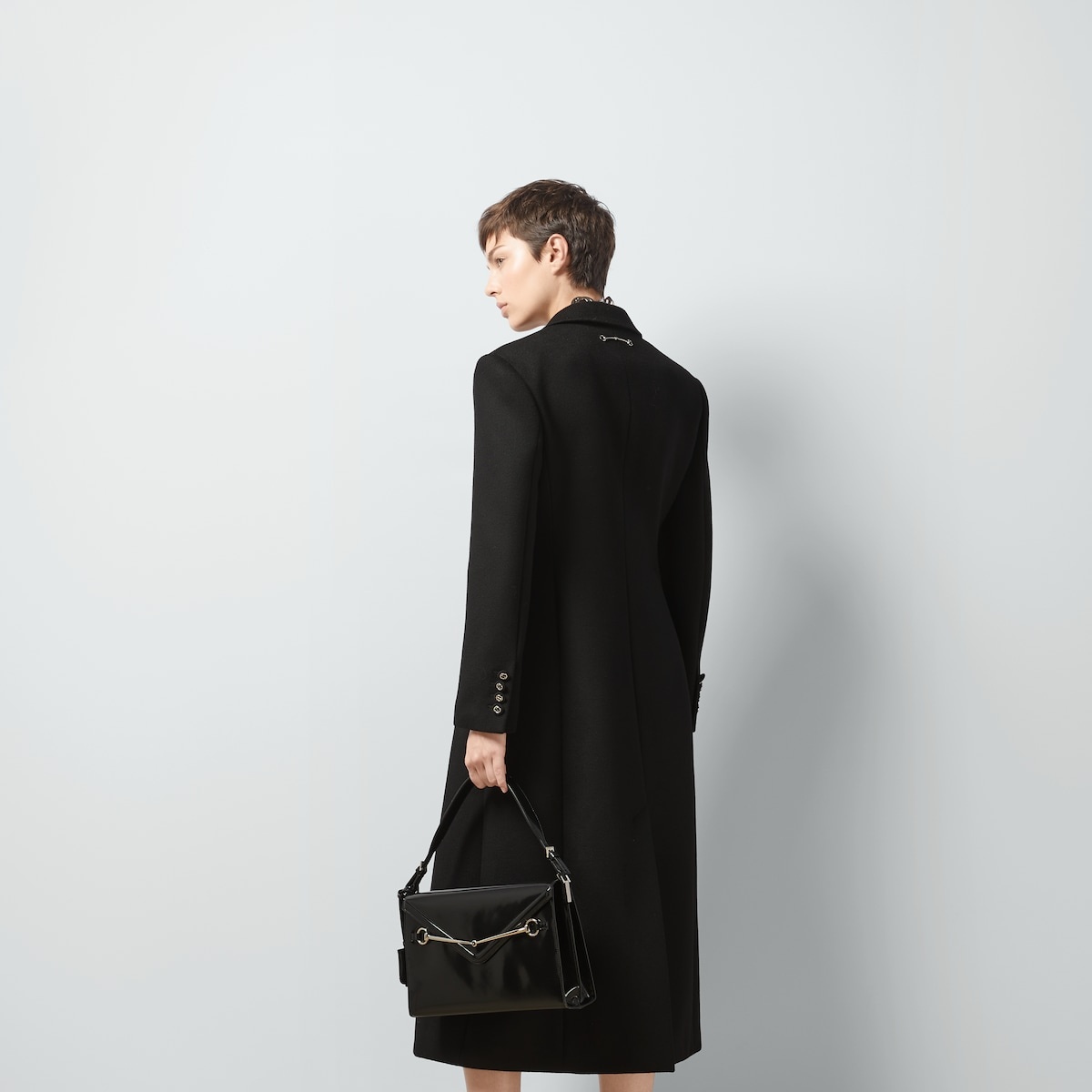 Wool coat with slim Horsebit - 7