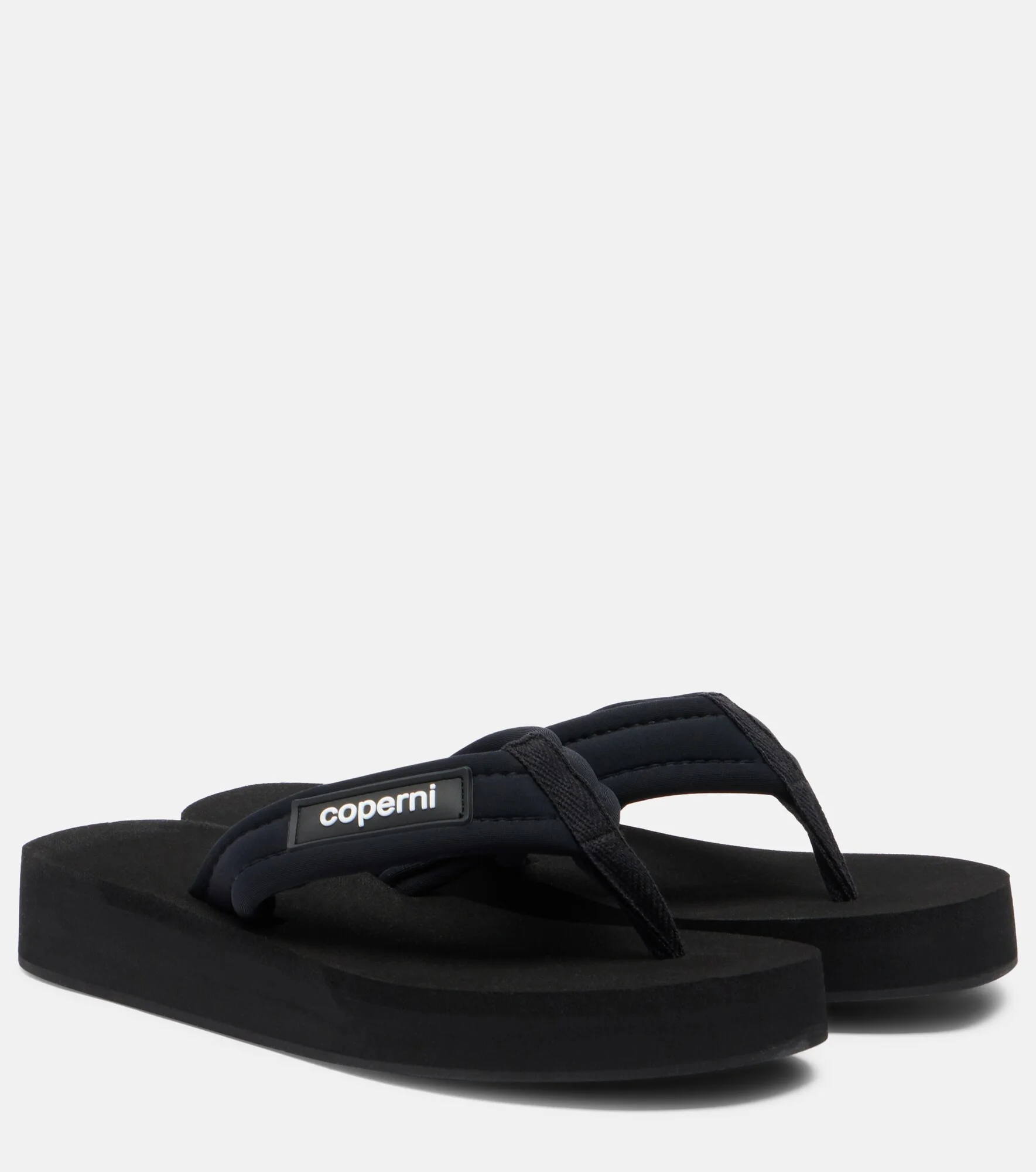 Logo platform thong sandals - 1