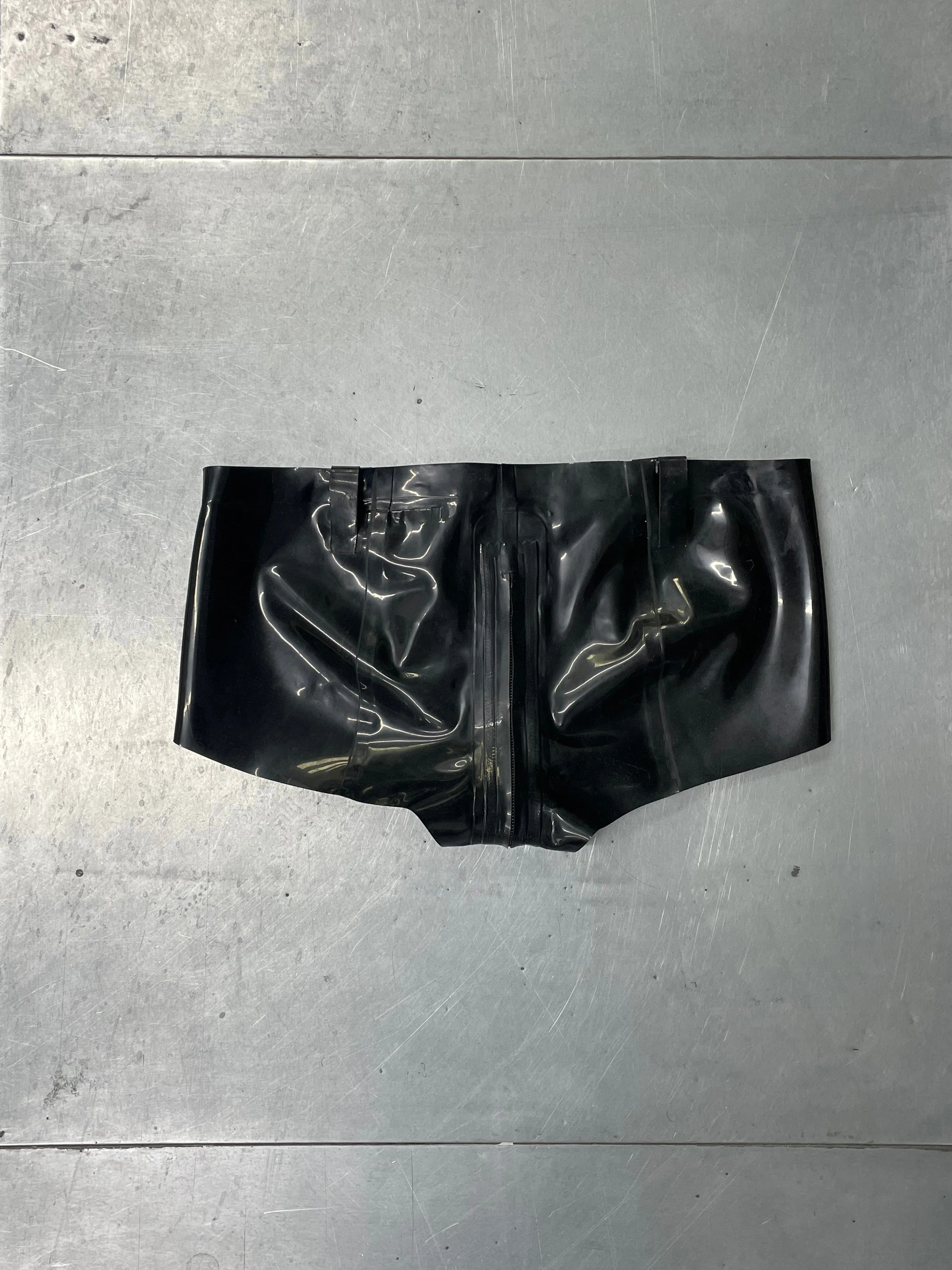AGNES LATEX SHORTS BLACK - 1