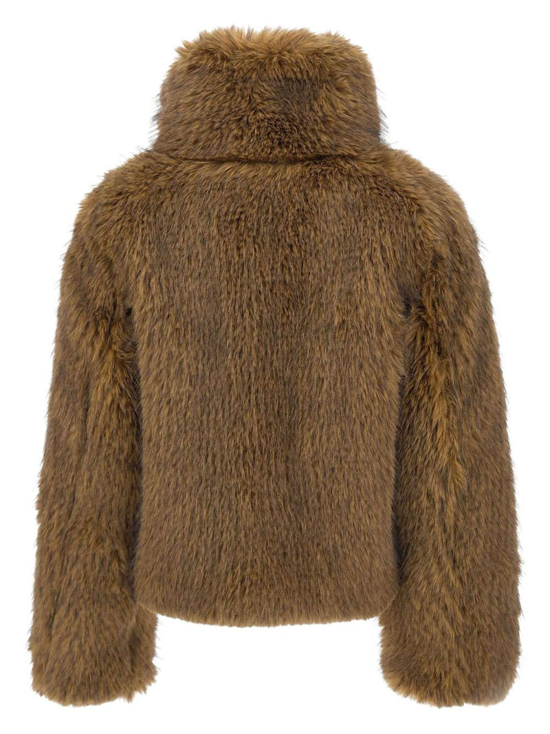 MOOSE KNUCKLES zip faux-fur jacket outlook