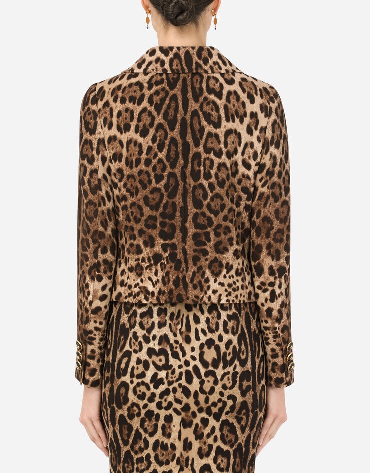 Wool Dolce jacket with leopard print - 2