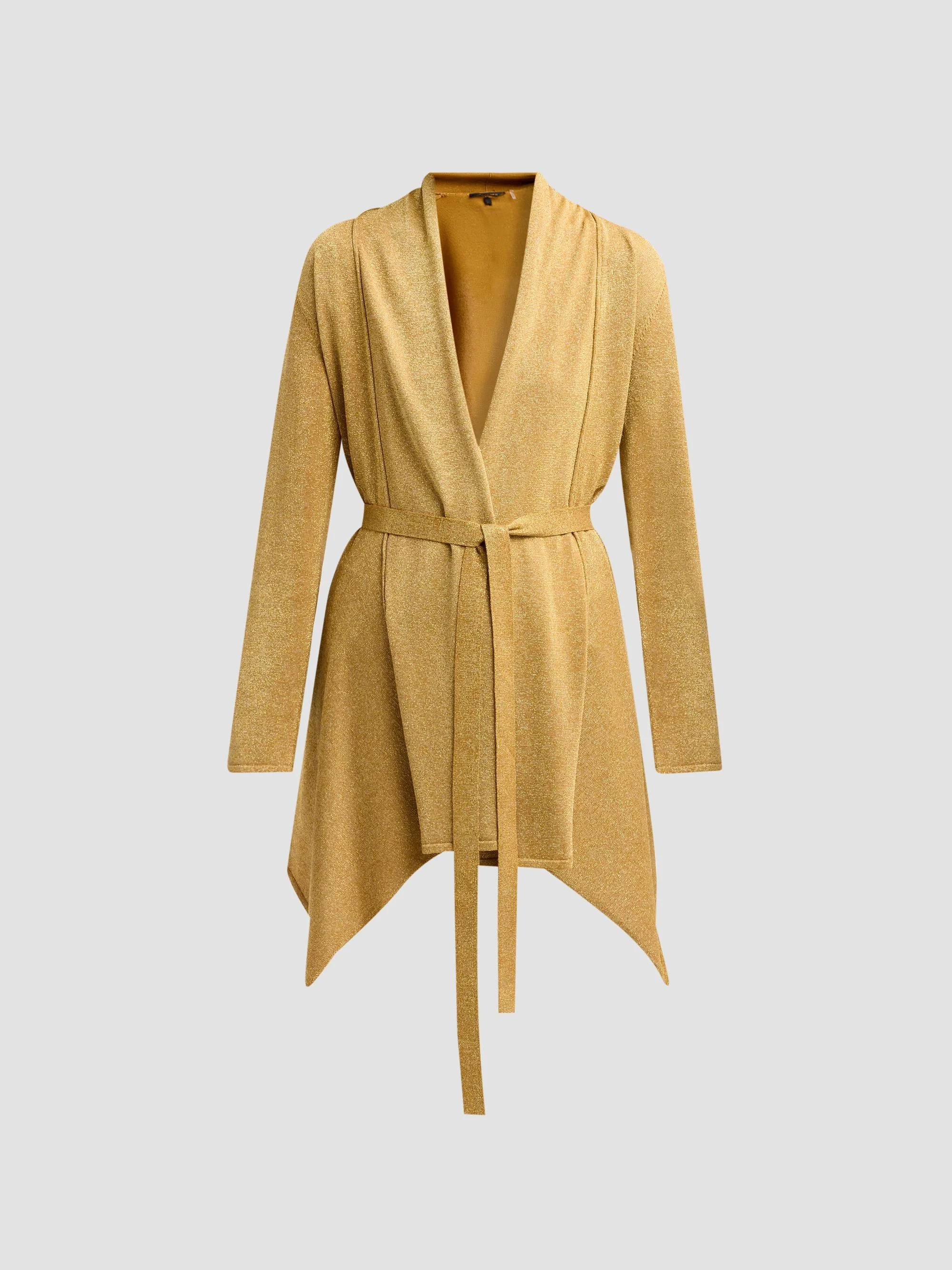 Women's Tate Metallic Knit Cardigan - Gold - 1