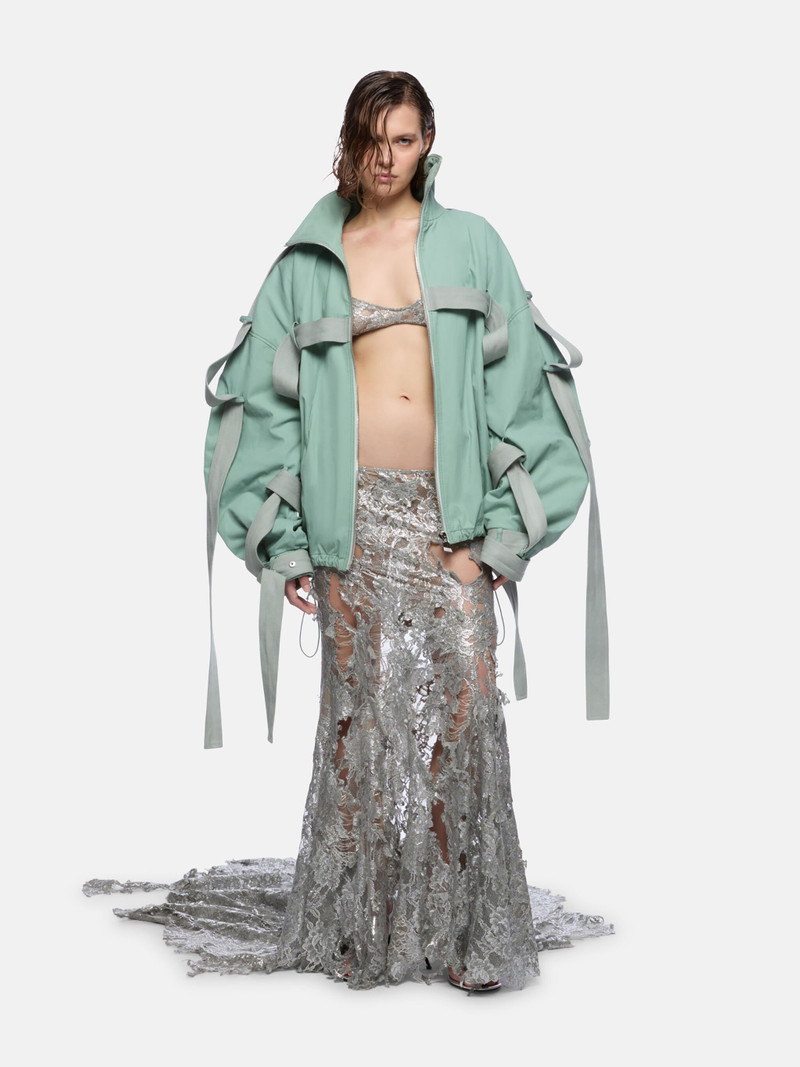 THE ATTICO SAGE GREEN BOMBER outlook