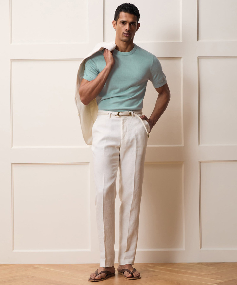 Silk-Cashmere Sweater Tee 5