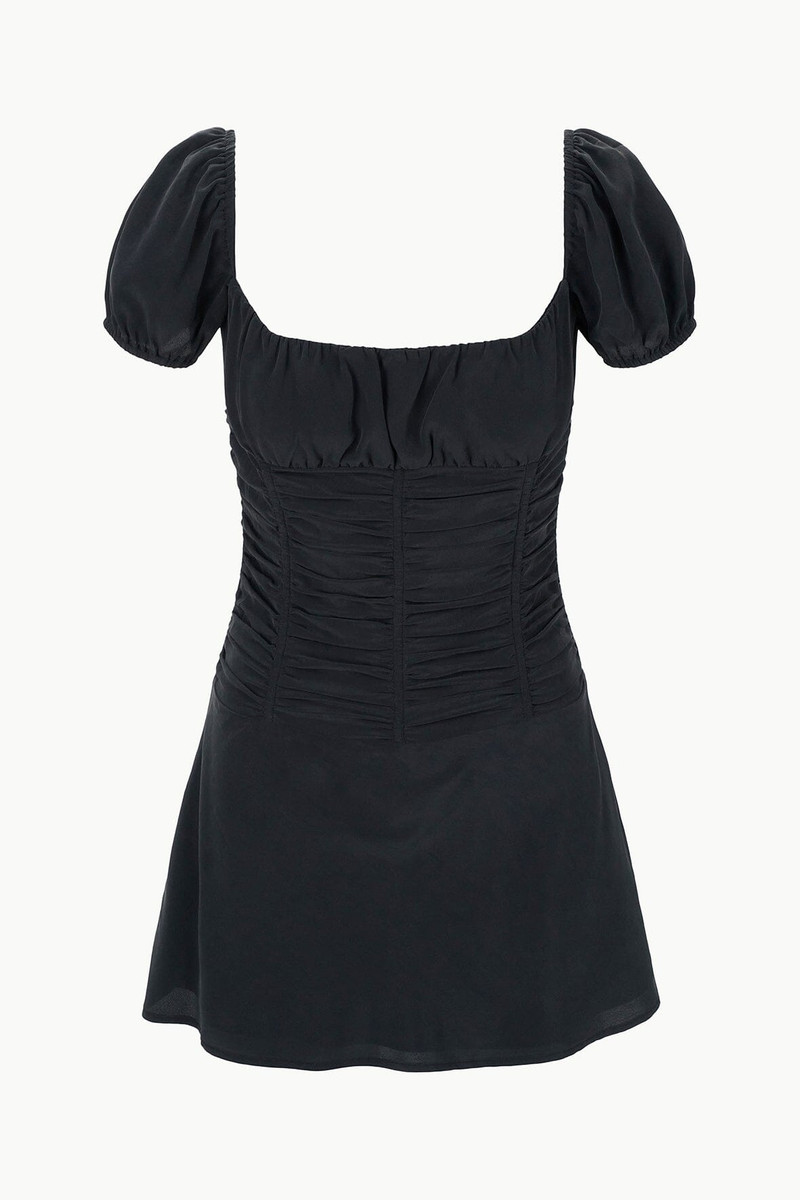 STAUD ELBA MINI SILK 드레스 블랙 - 1