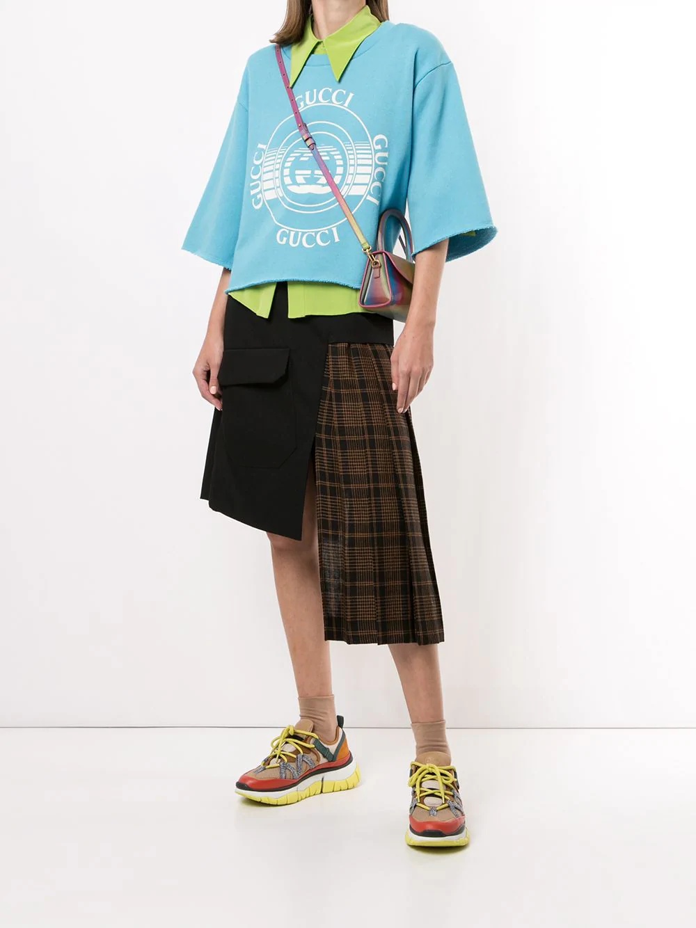 Gucci disk-print cropped T-shirt - 2