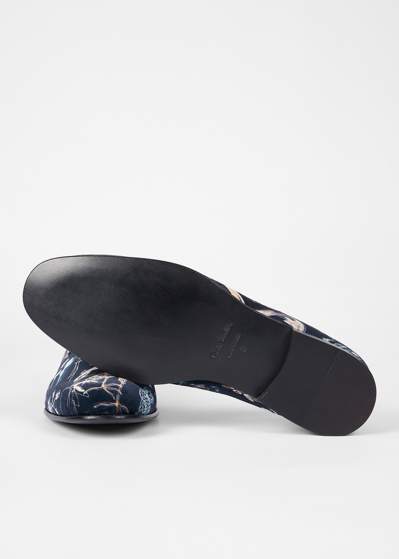 Paul Smith Navy 'Little Beasts' 'Rudyard' Loafers outlook