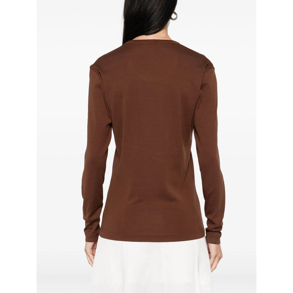 Lemaire Brown Tops - T-Shirts & Jerseys Women - 3