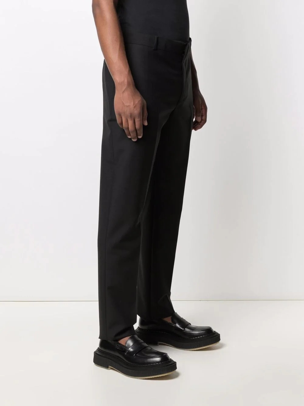 pressed-crease tailored trousers - 3