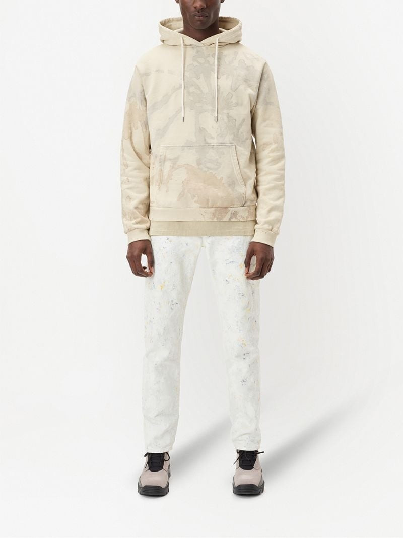 John Elliott Beach rib-trimmed cotton hoodie outlook