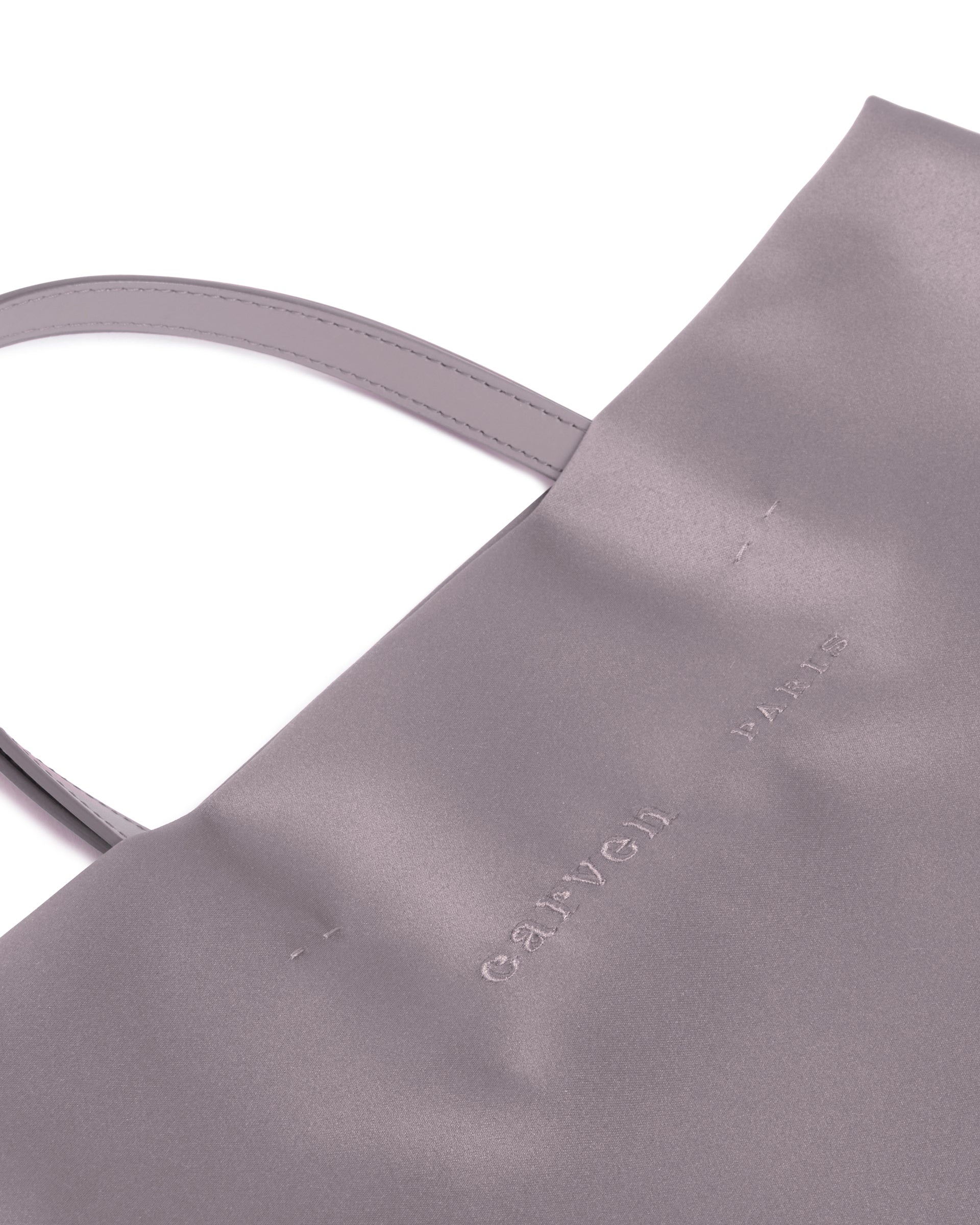 Silver Satin Jeanne Tote Bag - 5
