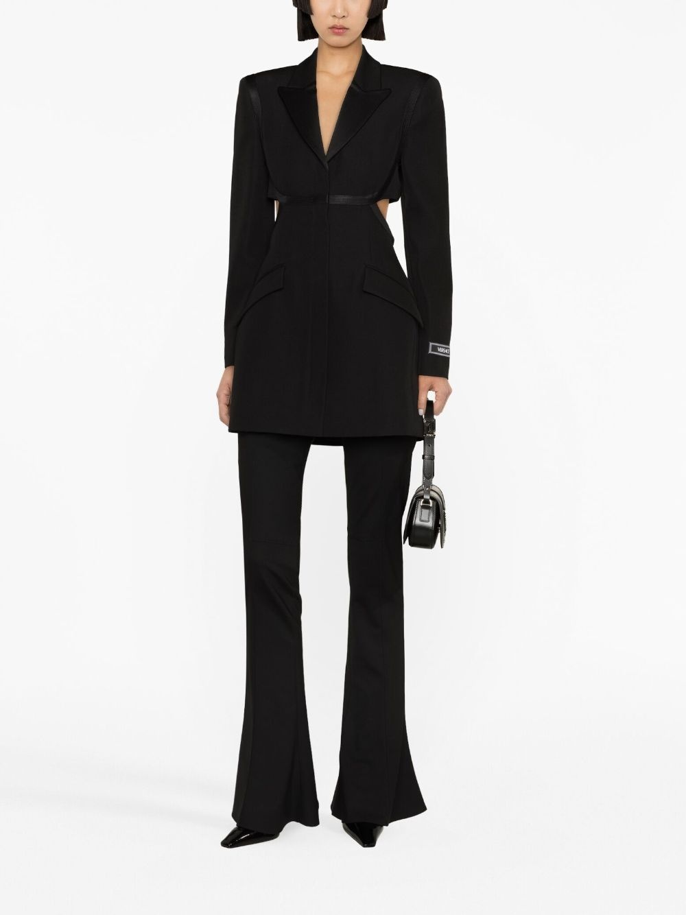 cut-out wool blazer - 2