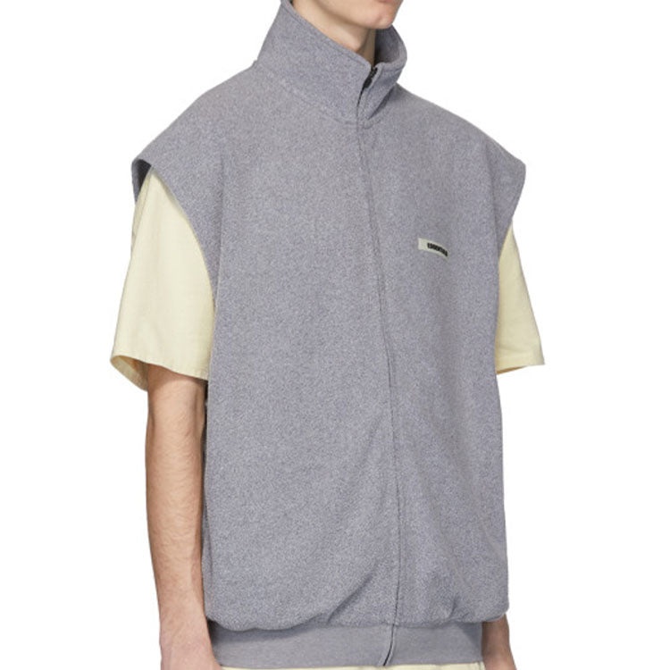 Fear of God Essentials Polar Fleece Vest 'Grey' 201161M185015 - 4