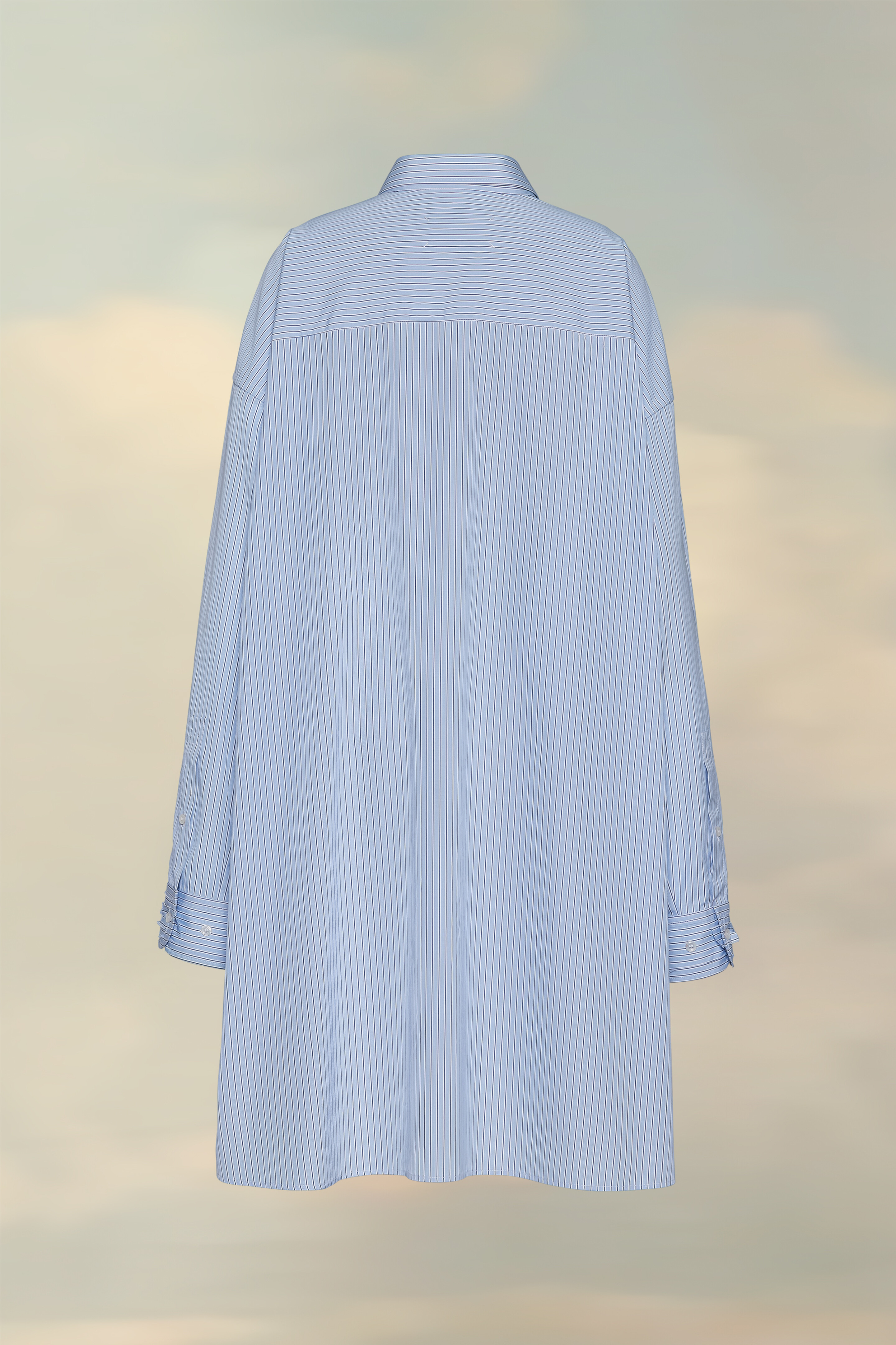 Cotton poplin pinstripe shirt - 3