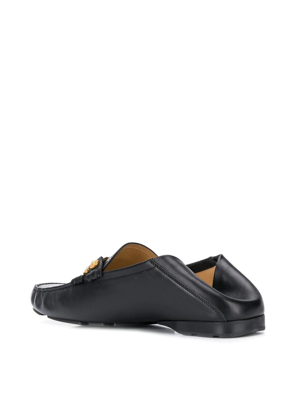 Medusa medallion leather loafers - 3