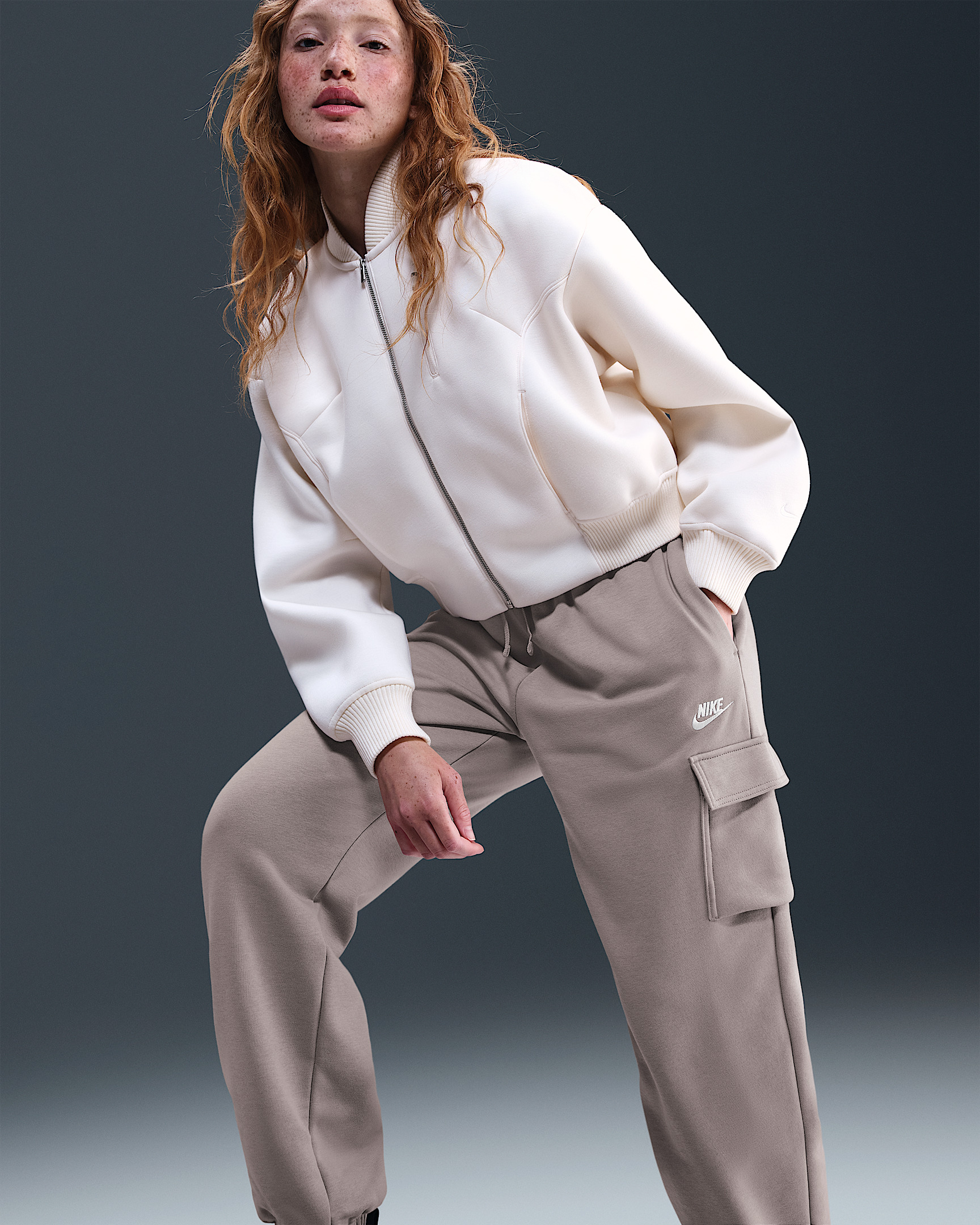 Nike Sportswear Club Fleece Women's Mid-Rise Oversized Cargo Sweatpants - 5