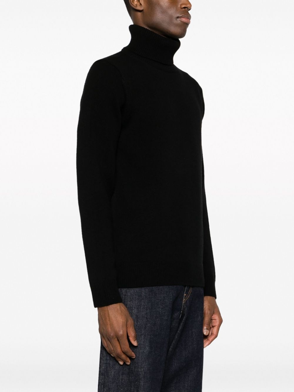 roll-neck wool-blend jumper - 3