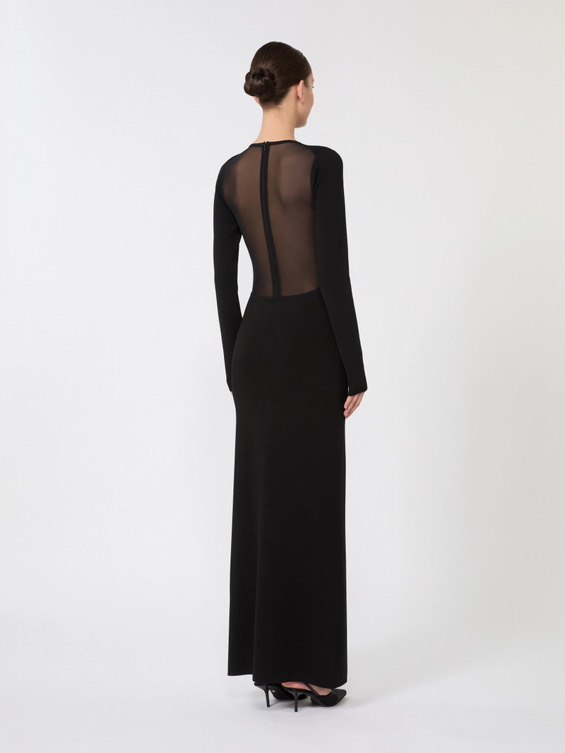 AGENZIA Viscose yarn dress - BLACK 4