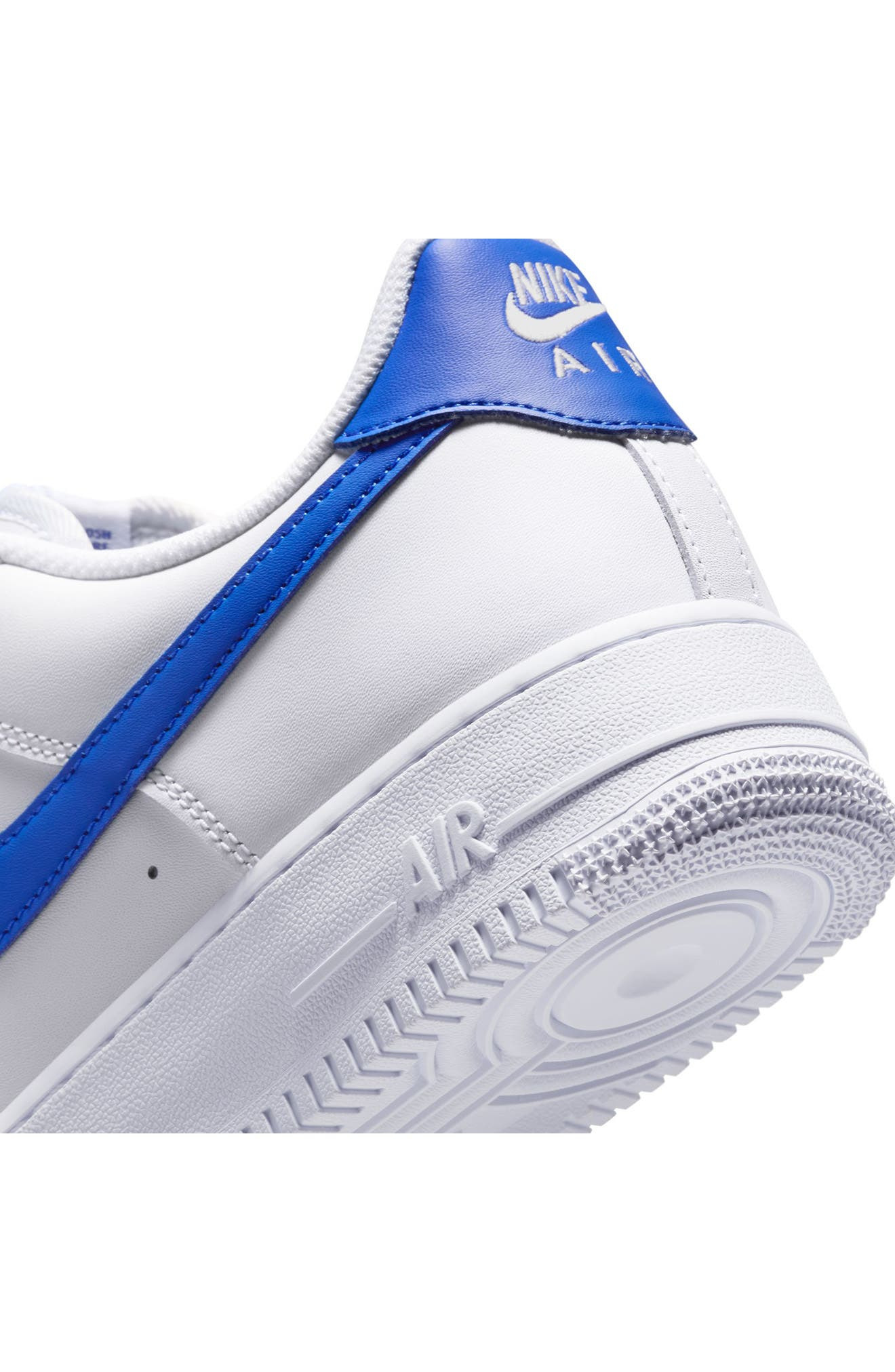 Nike Air Force 1 '07 Sneaker in White/Hyper Royal/White at Nordstrom - 8