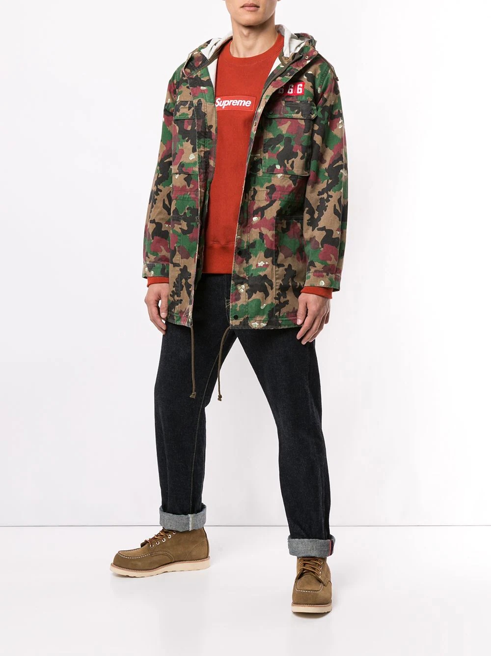 field hooded parka jacket - 2