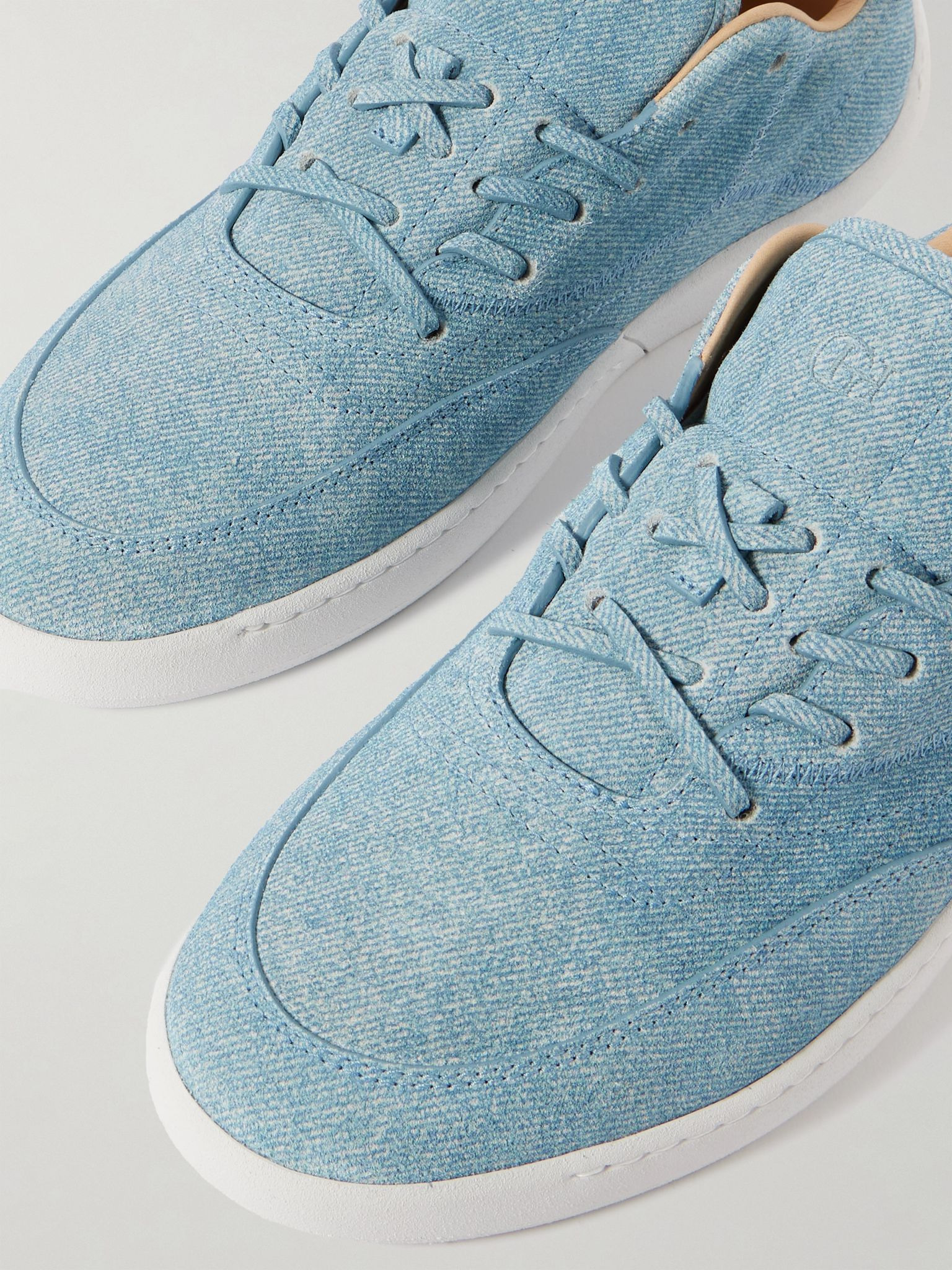 Ohio printed suede sneakers Light denim - 4