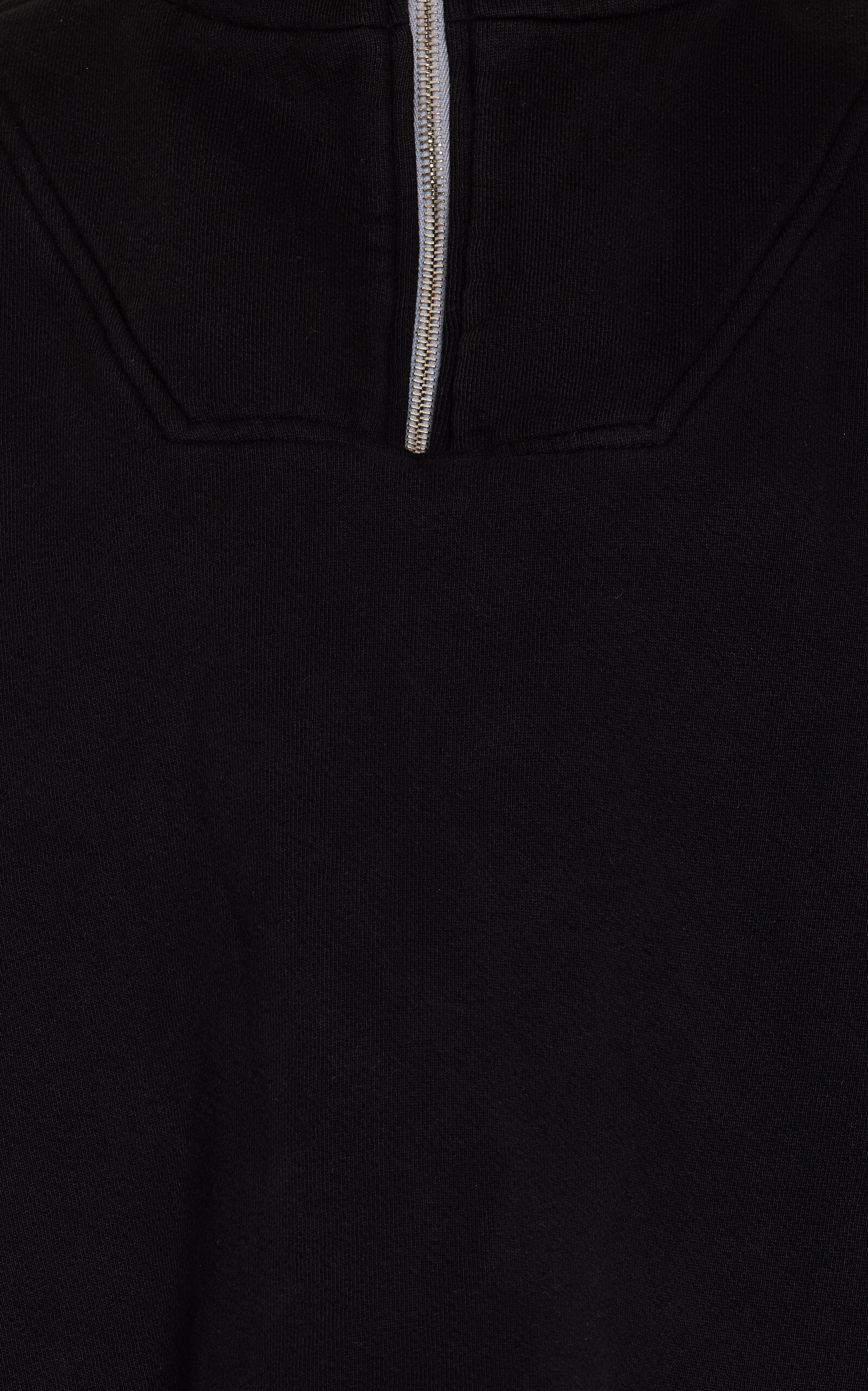 Cropped Raglan-Sleeve Cotton Pullover black - 5