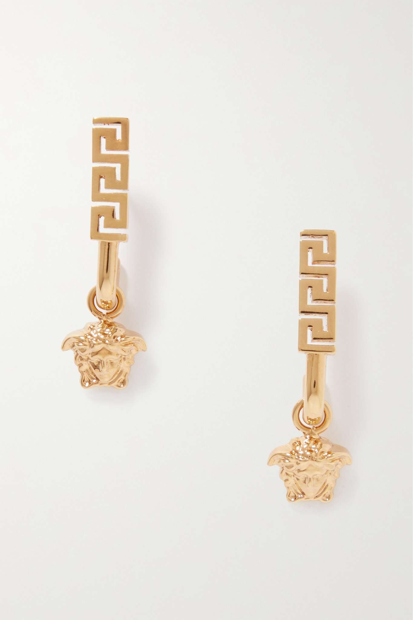 Medusa gold-tone earrings - 1