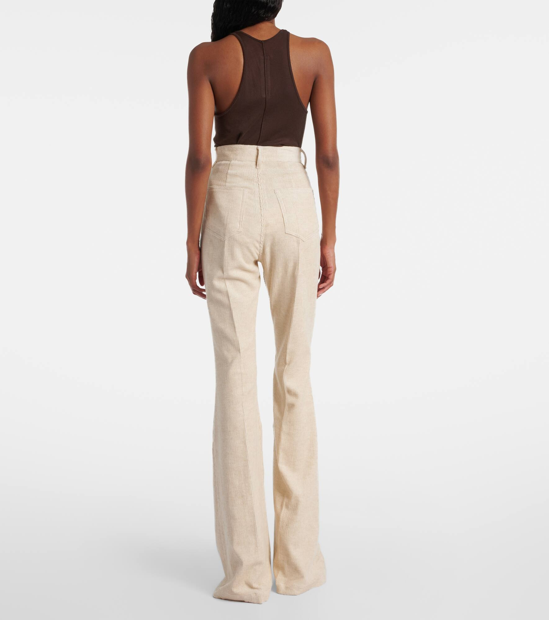 Bolan cotton and linen bootcut jeans - 3