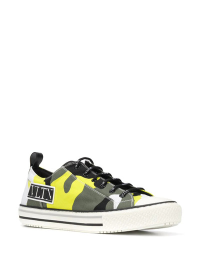 Valentino camouflage low-top sneakers   outlook