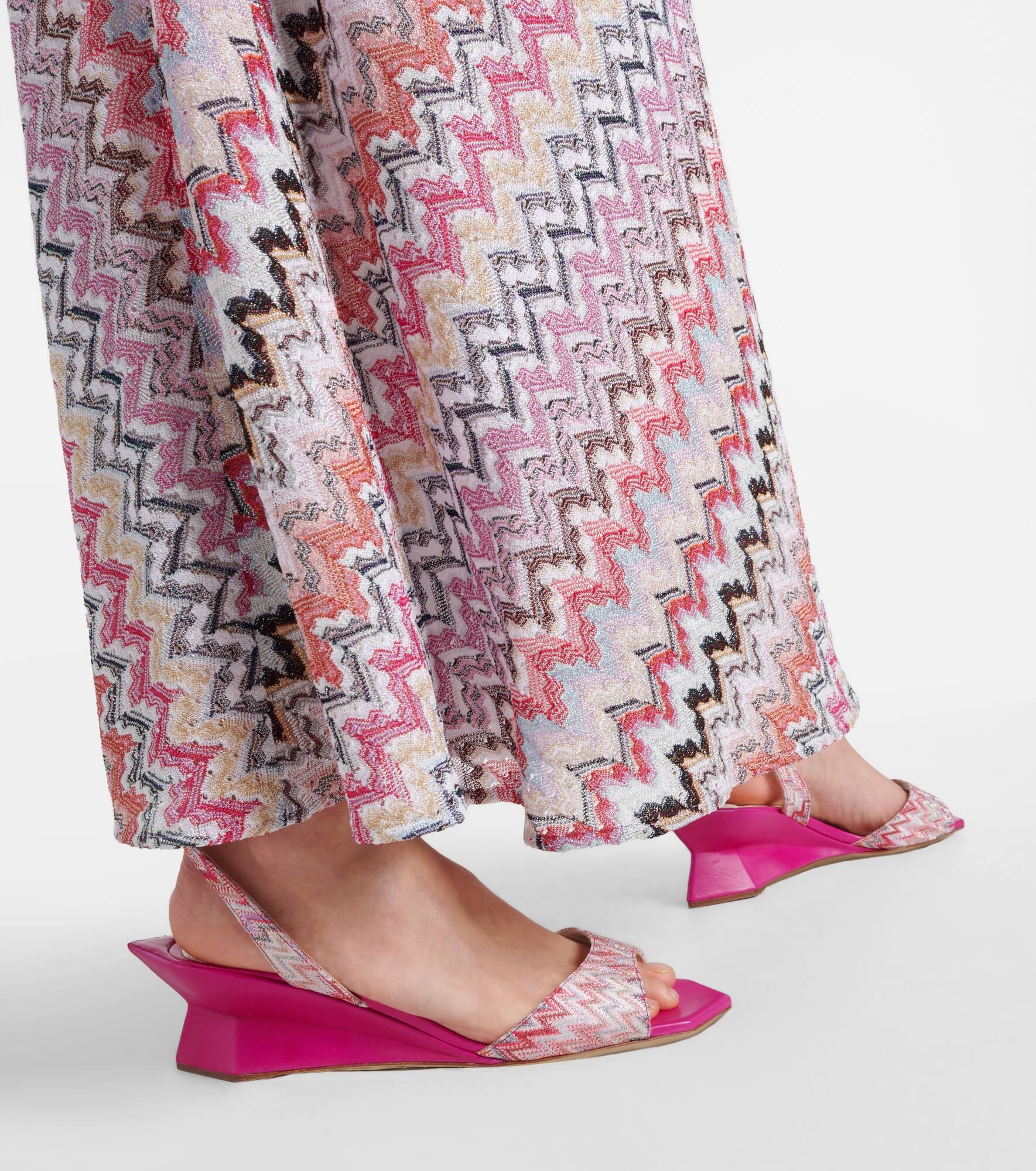 Zig Zag wedge sandals - 4