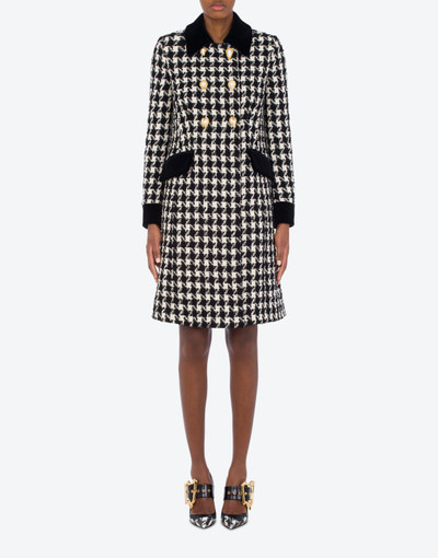 Moschino MORPHED BUTTONS HOUNDSTOOTH COAT outlook
