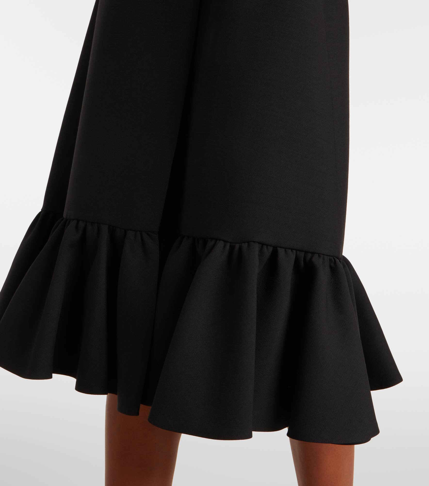 Crepe Couture ruffled midi dress - 6