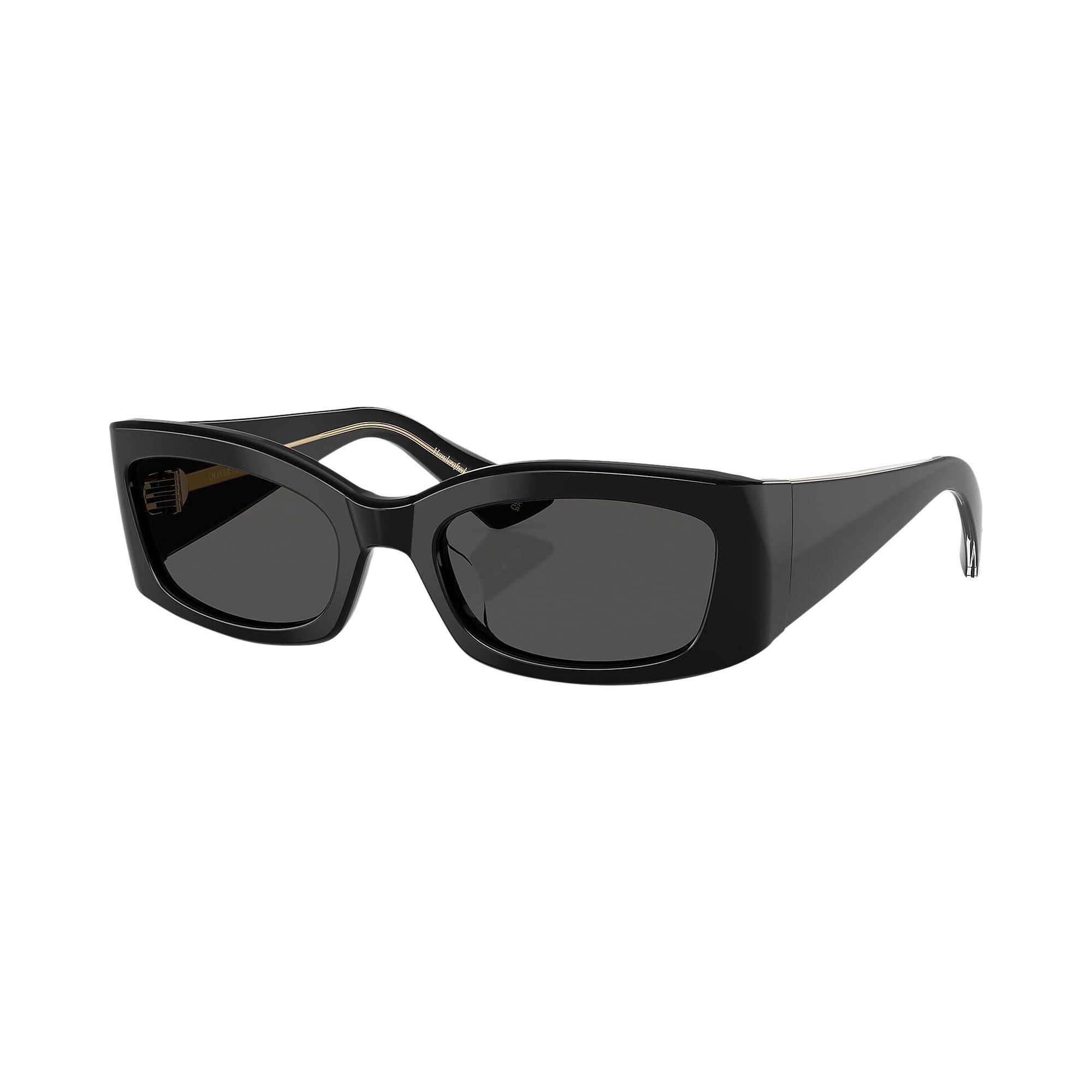 Khaite Rectangular Sunglasses 'Black' - 1