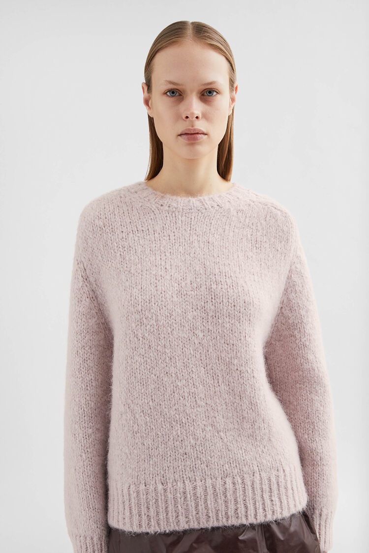 Wool Blend Crew-Neck Sweater - 4