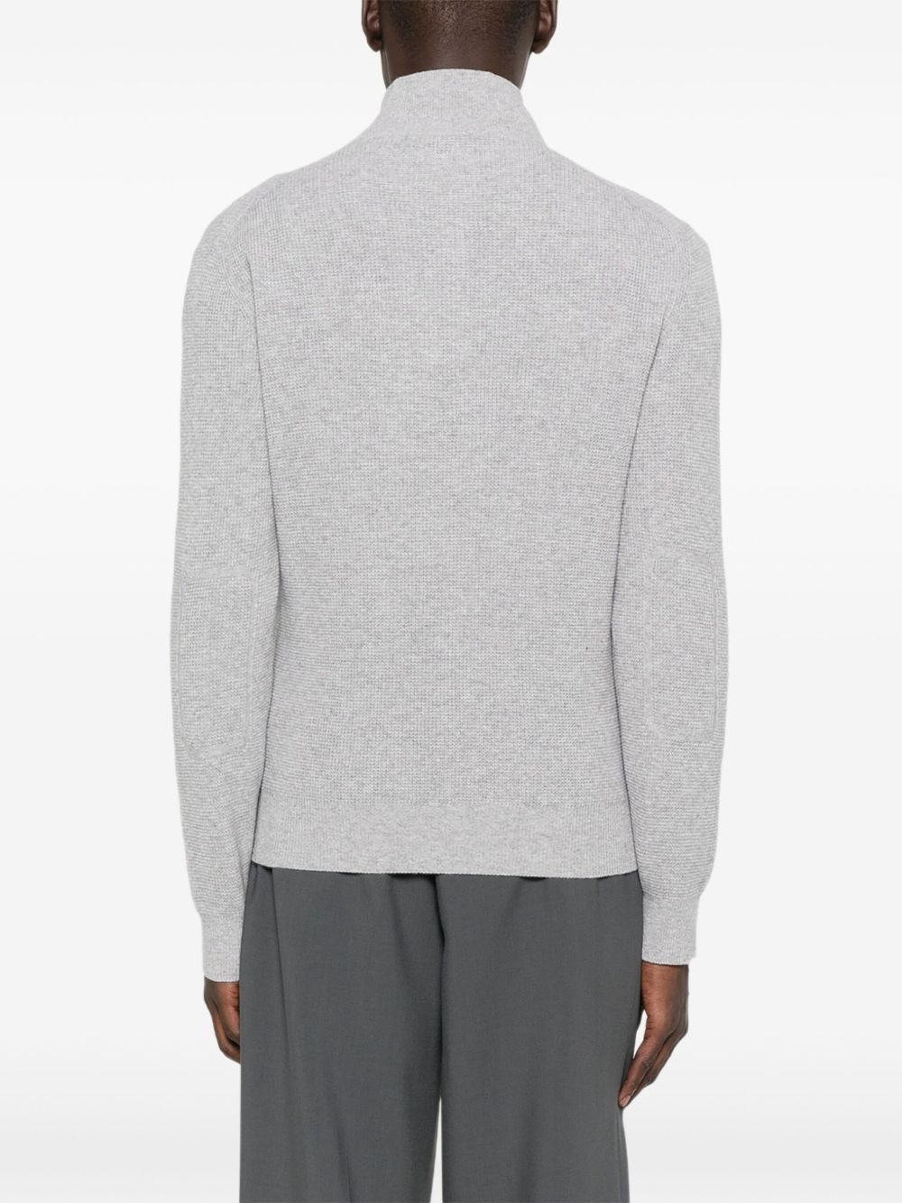 ribbed high-neck sweater - 4